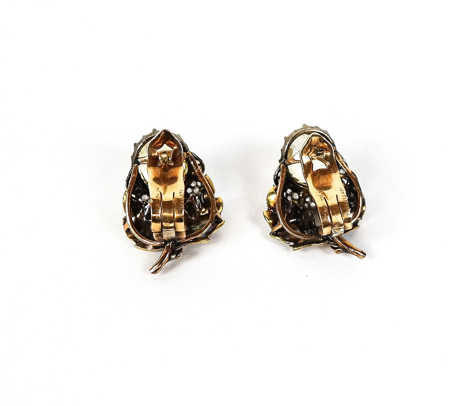 Buccellati Citrine & Diamond Clip & Earring Set, 3 - 8