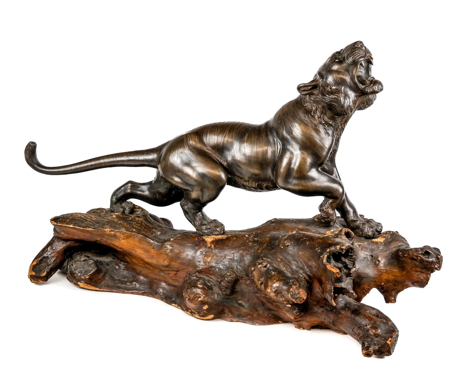 Japanese 19th Century Bronze Tiger Sculpture (1 of 20)