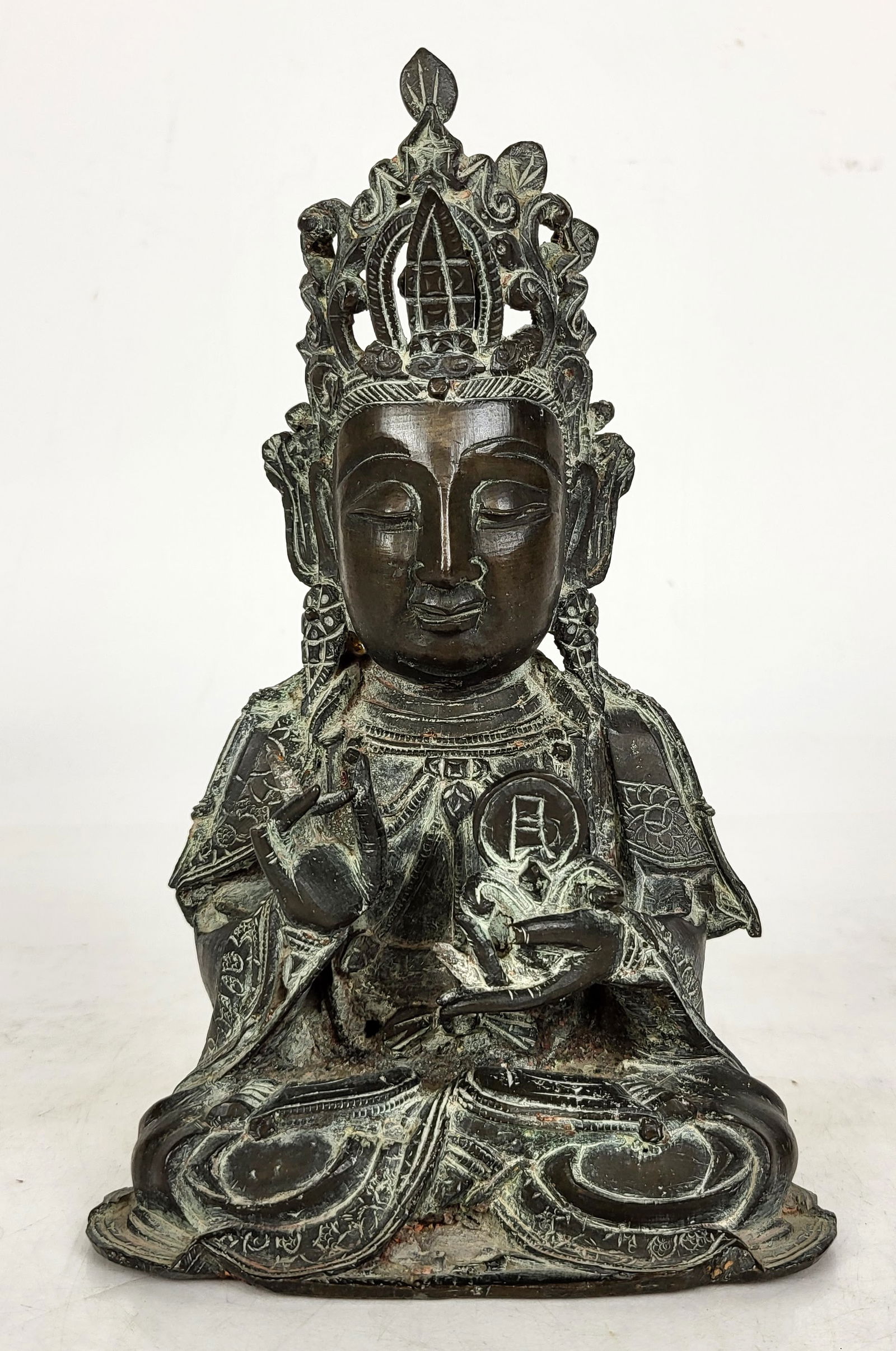 Chinese Ming Bronze Seated Guan Yin (1 of 13)