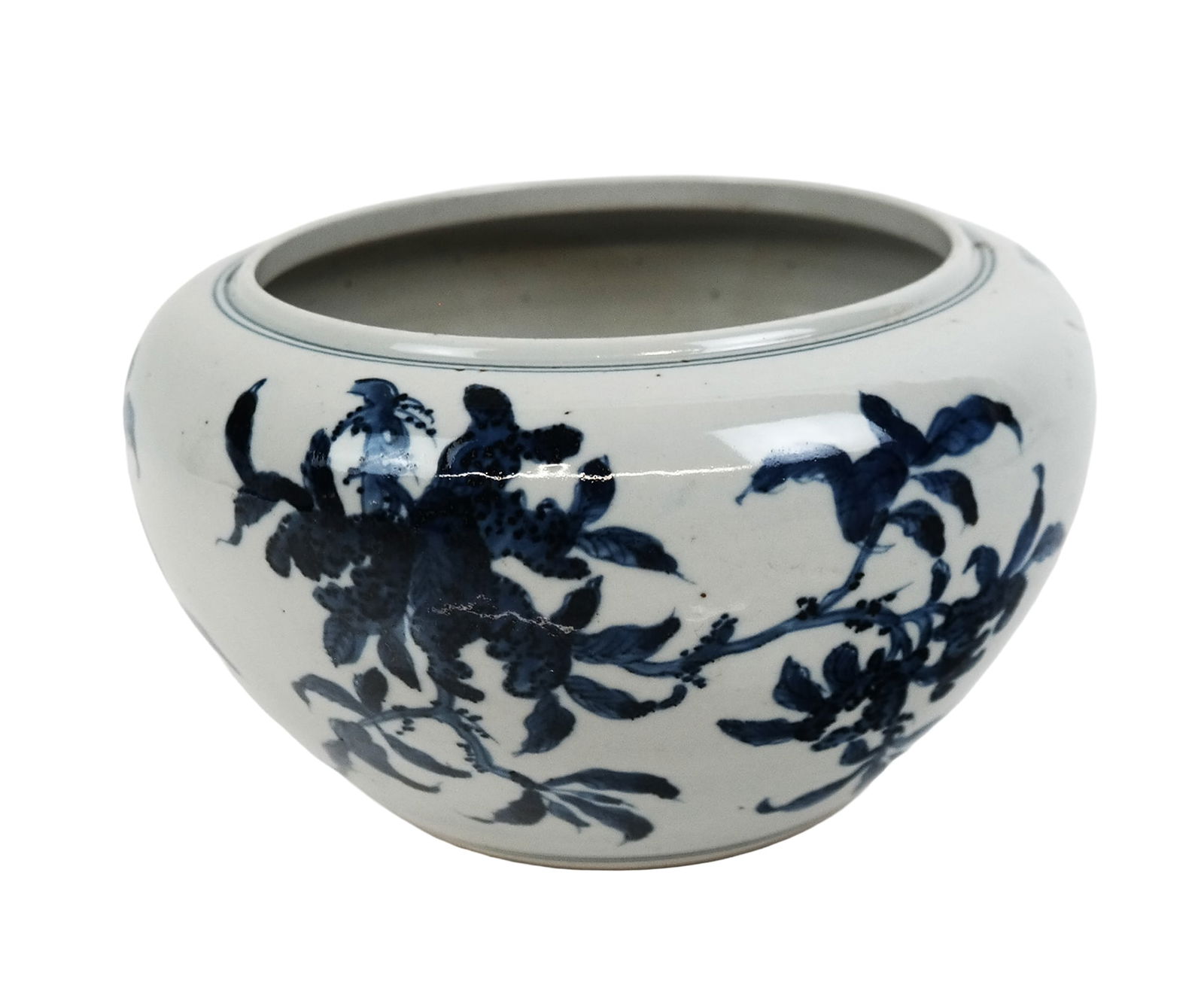 Chinese Blue and White Porcelain Alms Bowl (1 of 13)