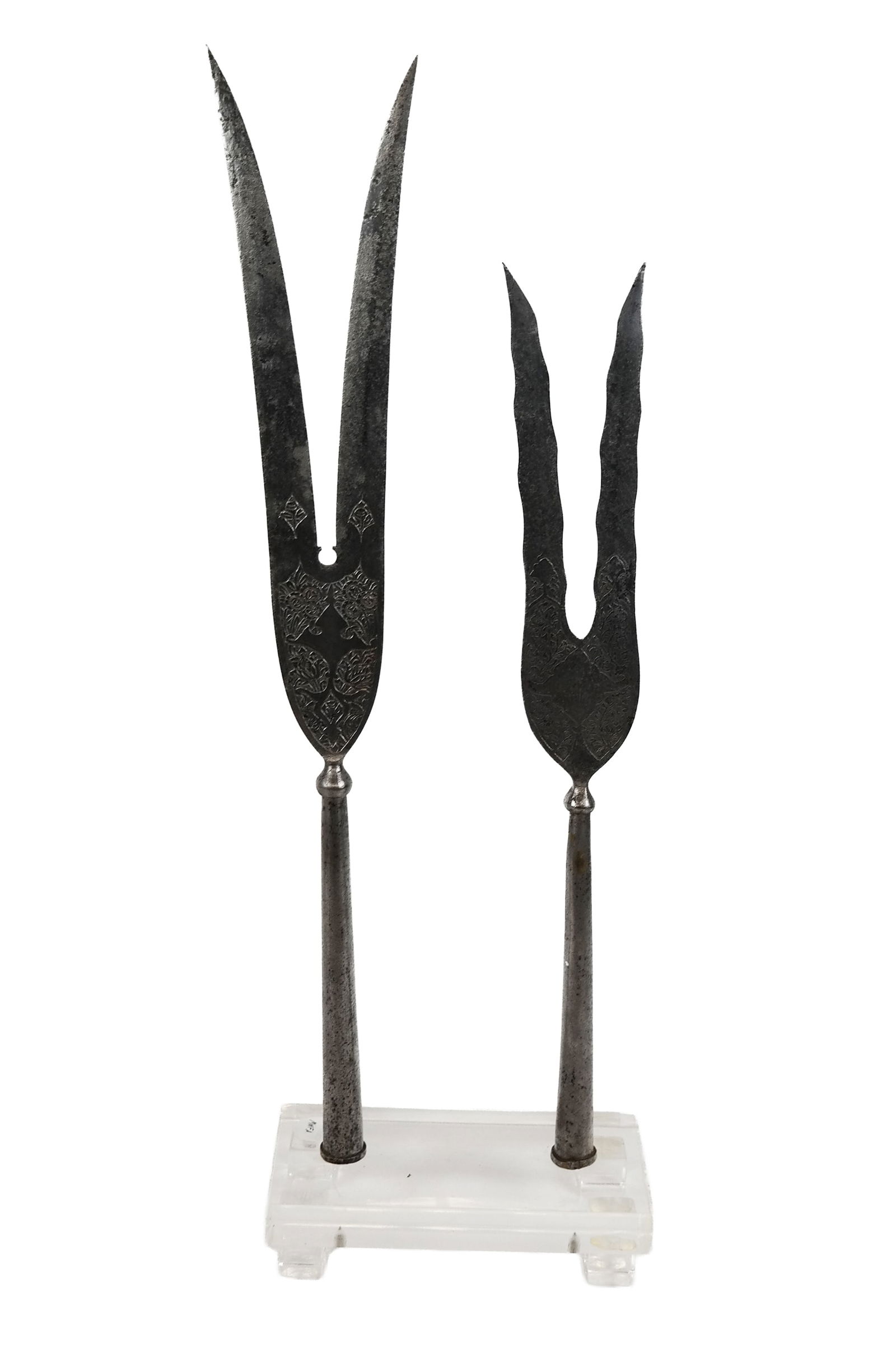 Italian Engraved Metal Bident Points, 2 (1 of 14)