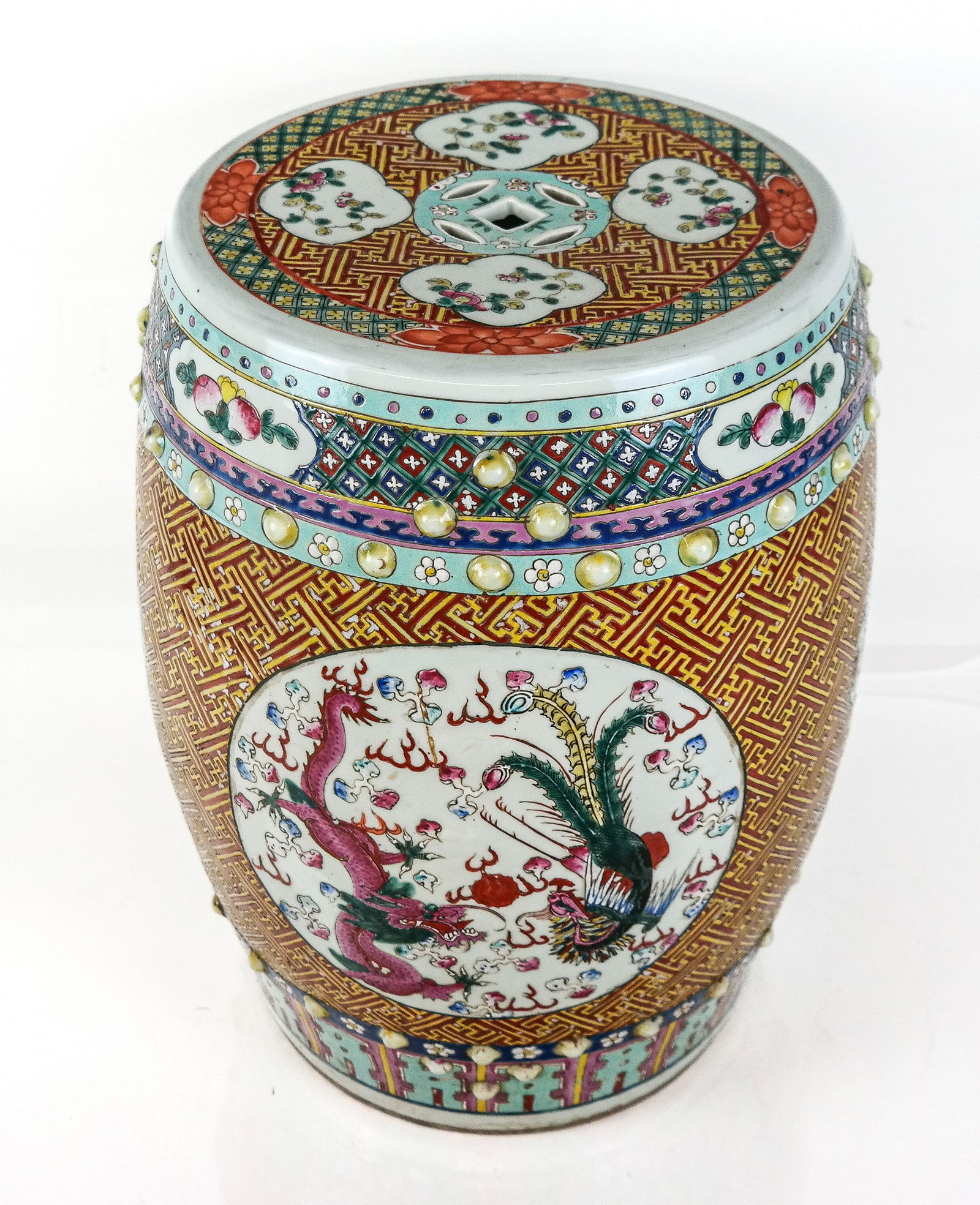 Chinese Famille Rose Garden Seat (1 of 16)