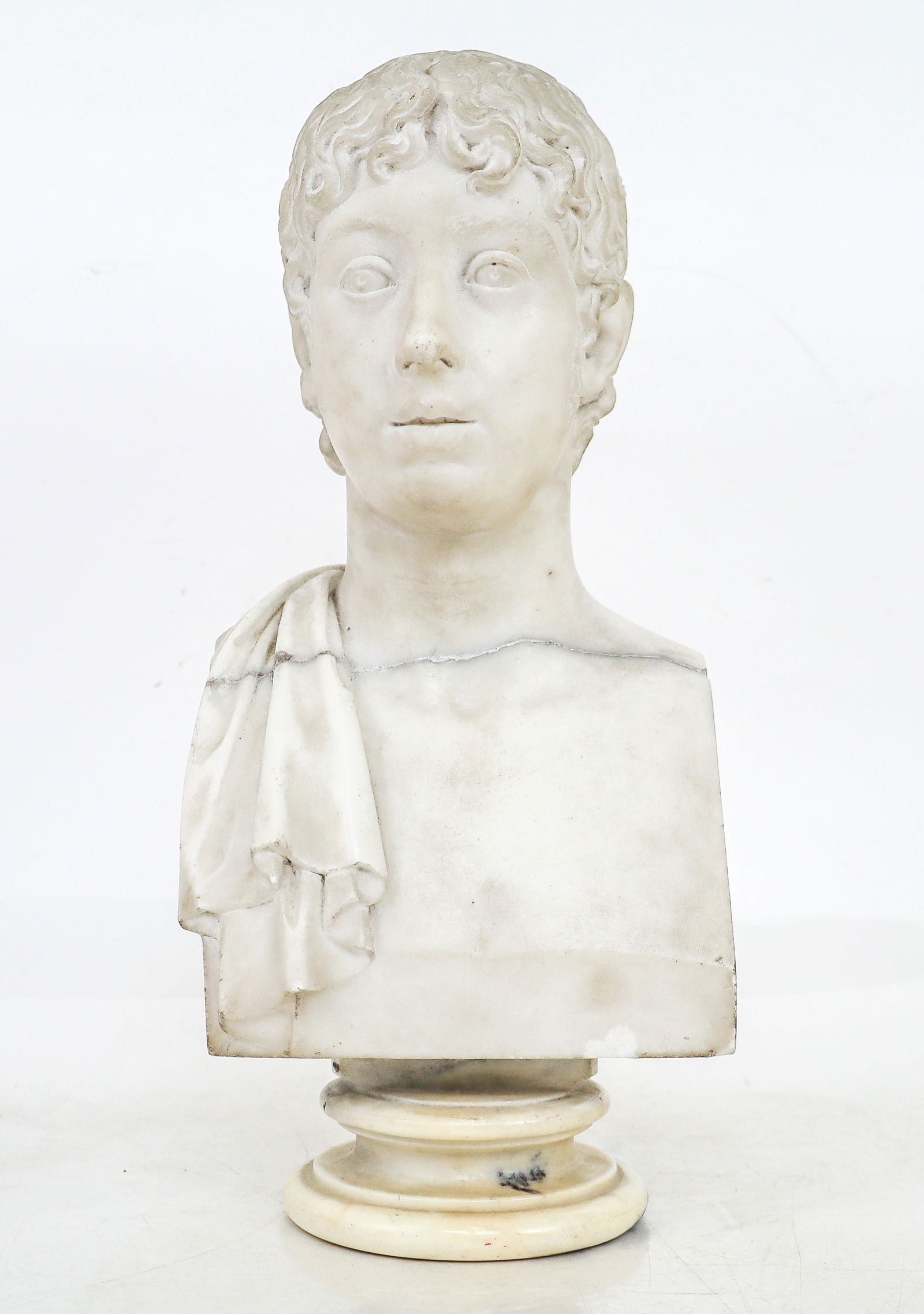 Small Neoclassical Russian Marble Bust of a Man - 15