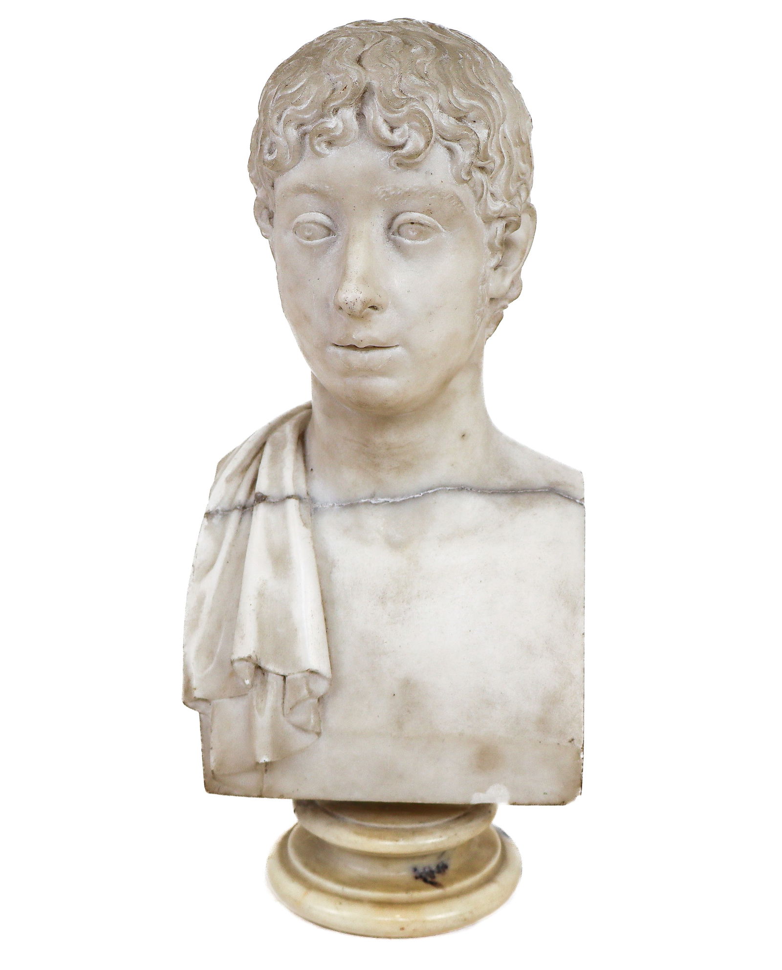 Small Neoclassical Russian Marble Bust of a Man - 2