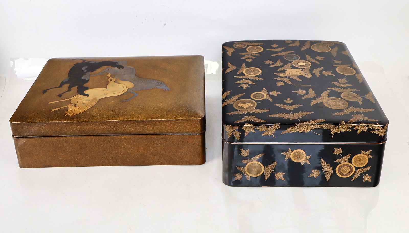 Japanese Antique Lacquer Boxes, Two (1 of 18)