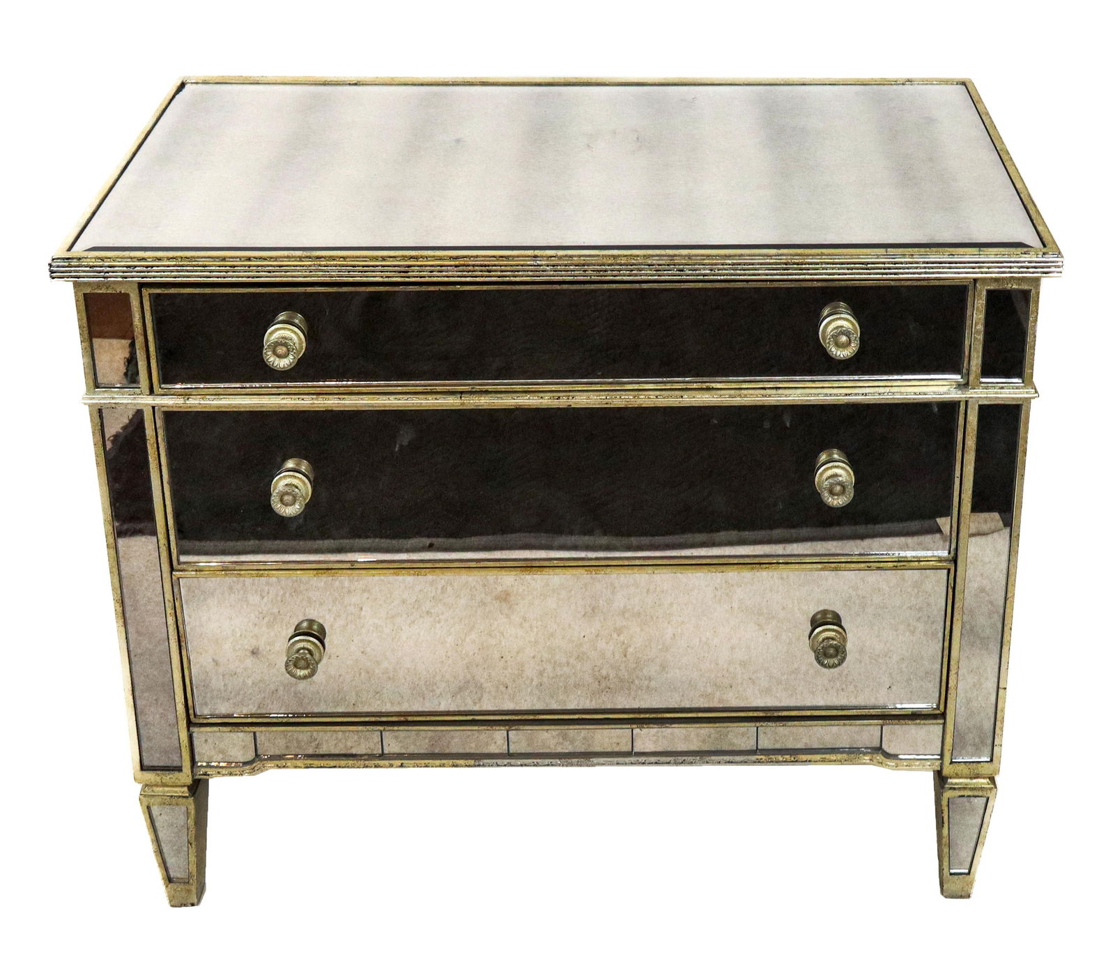 Hollywood Regency Mirrored Commode (1 of 12)