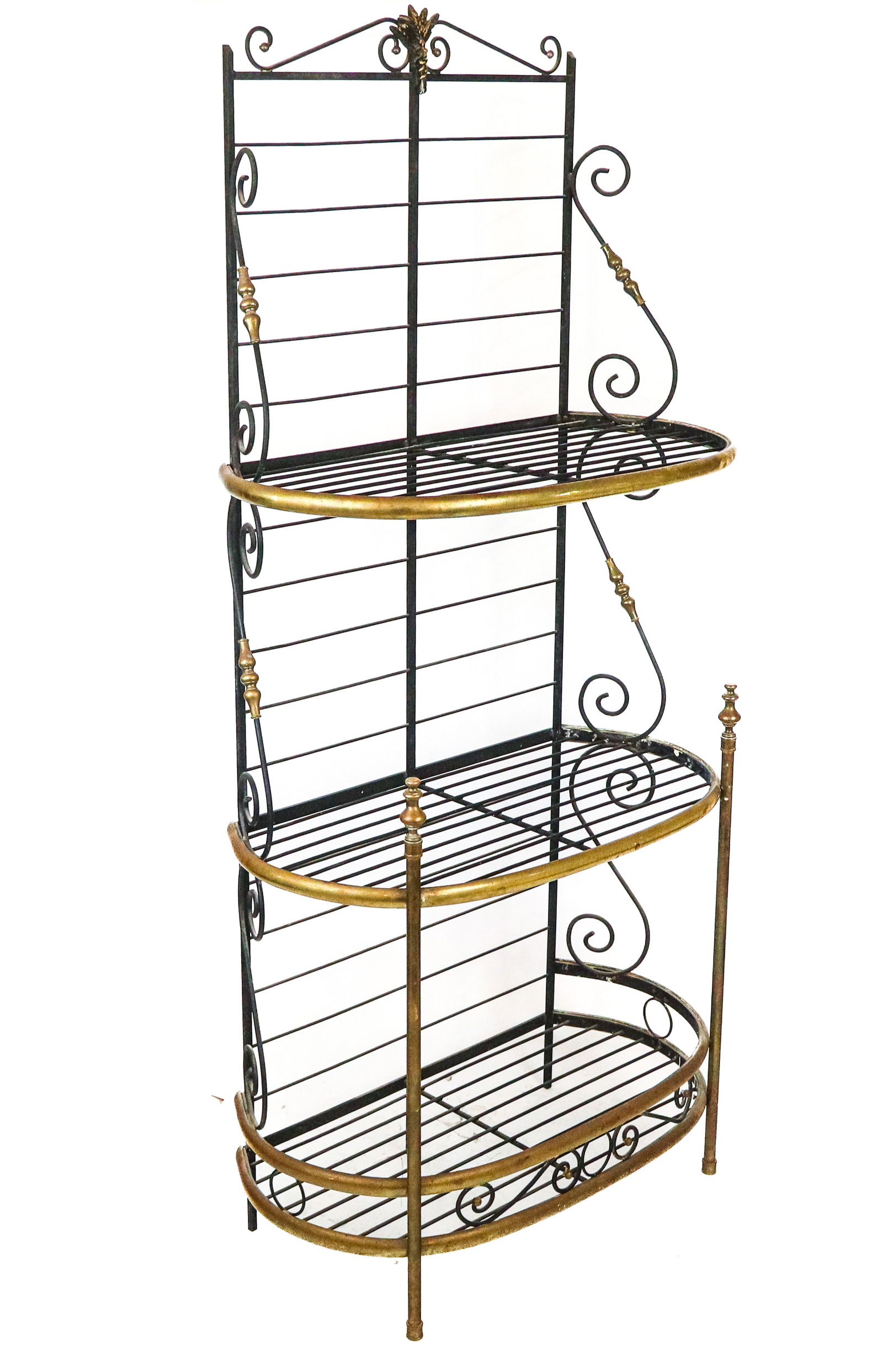 French Style Brass and Metal Baker's Rack (1 of 15)