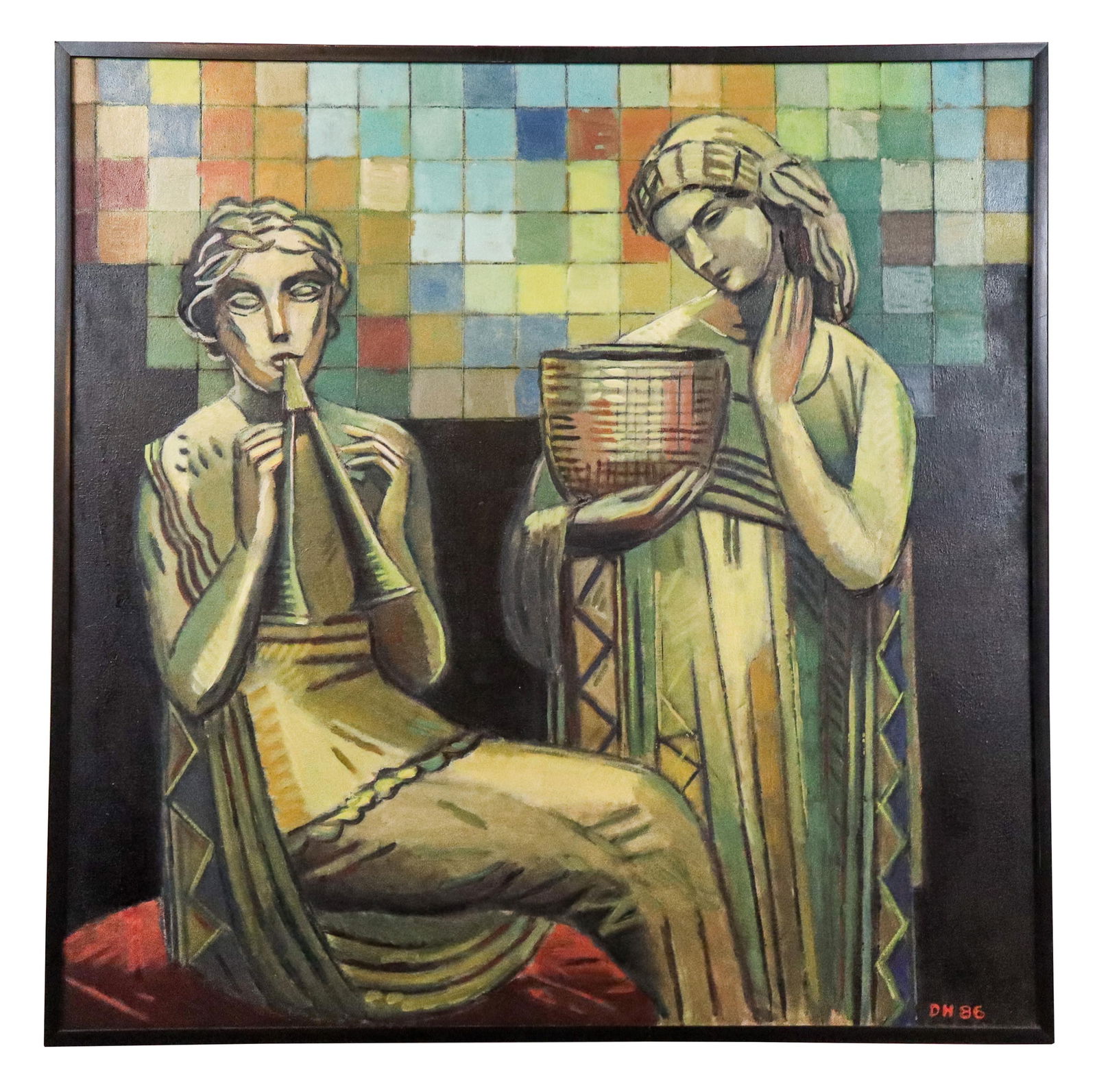 Duncan HANNAH The Snake Charmer Oil on Canvas (1 of 14)