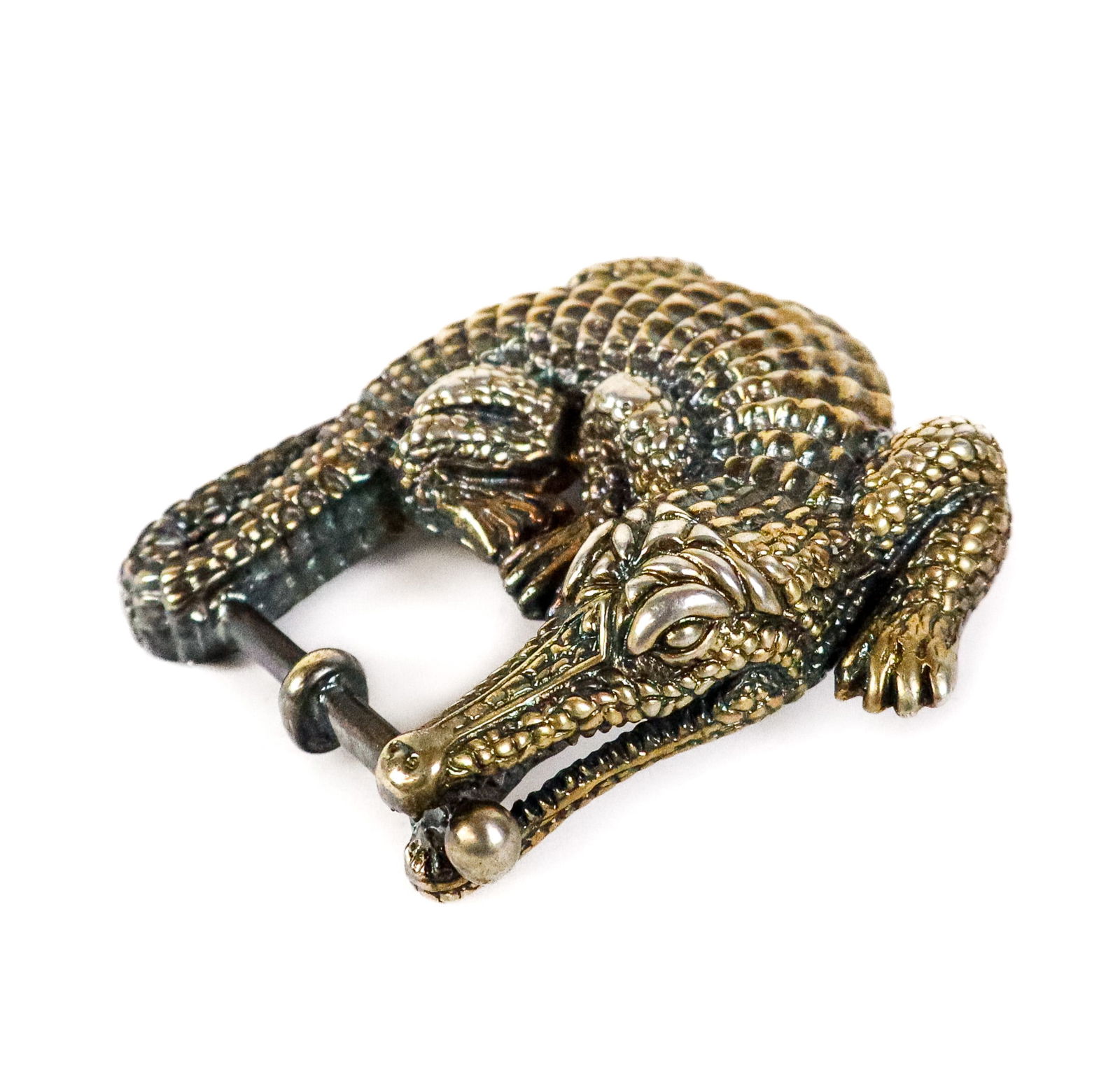 Barry Kieselstein Cord Silver Alligator Buckle (1 of 8)