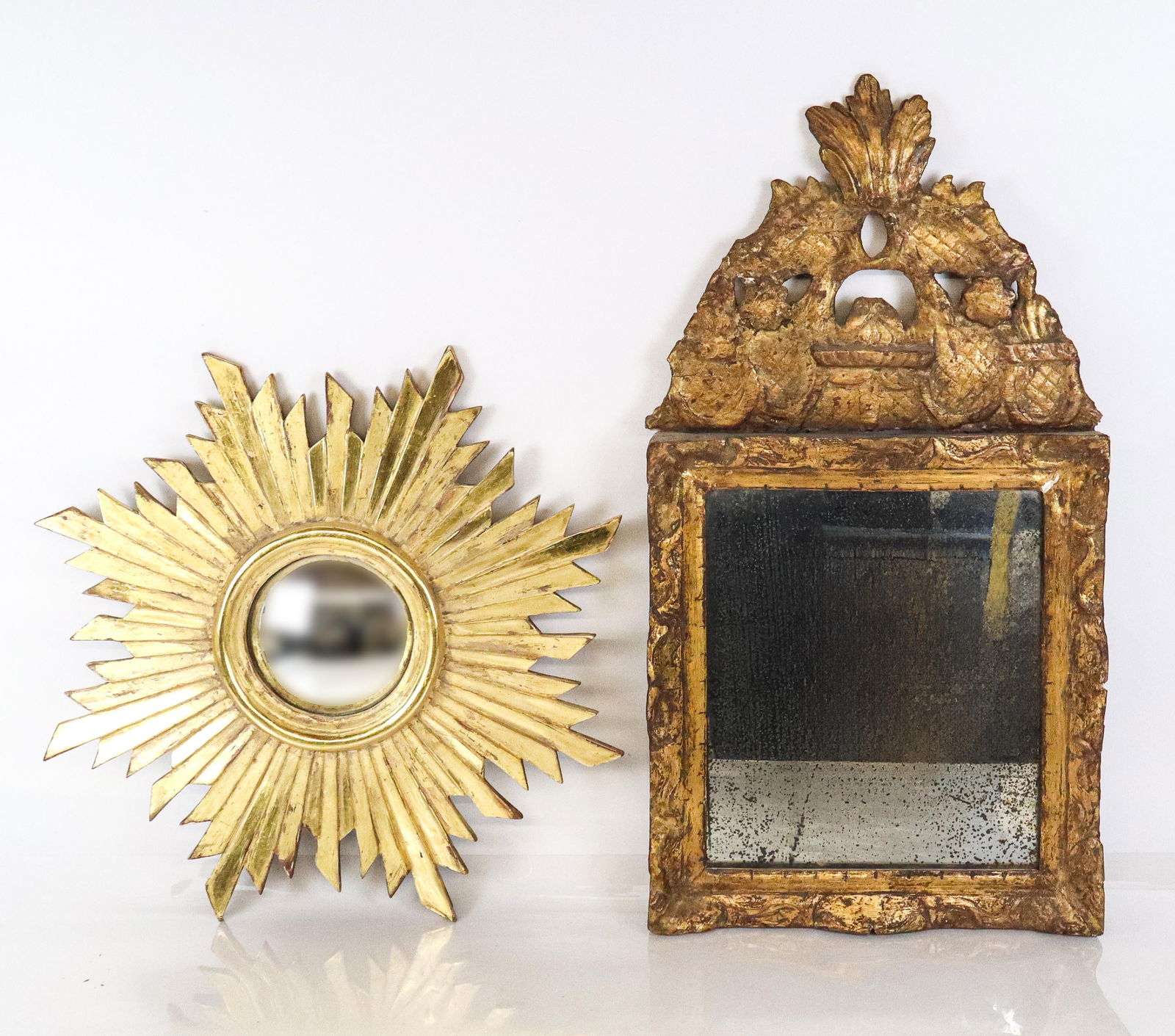 Two Gilded Small Mirrors - 14