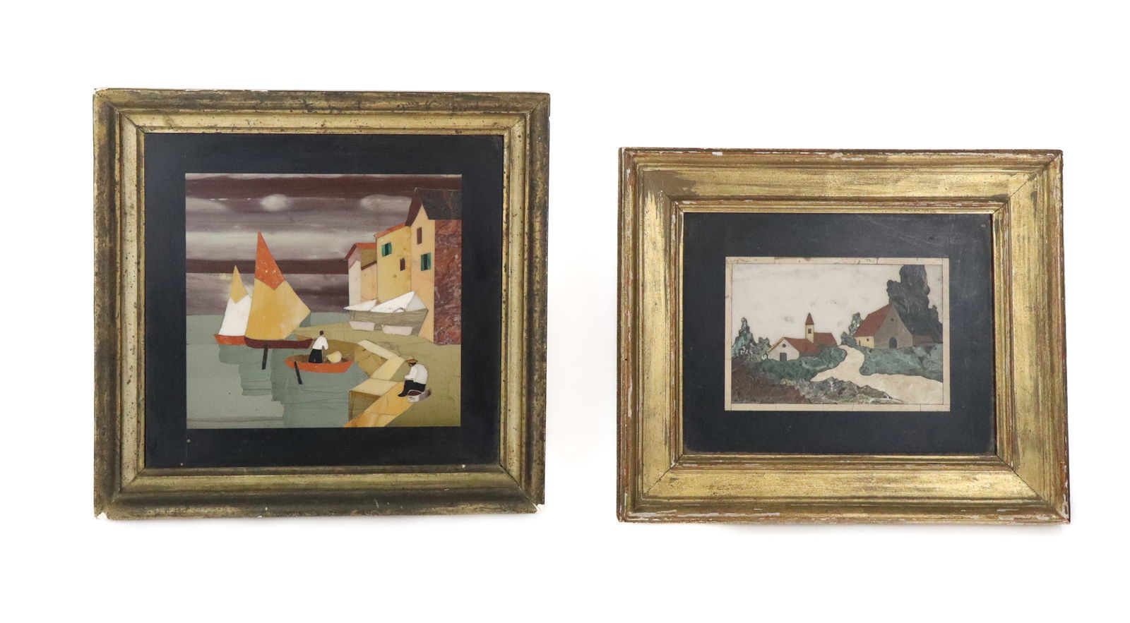 G. Ugolini, Two Pietra Dura Mosaic Landscapes (1 of 12)