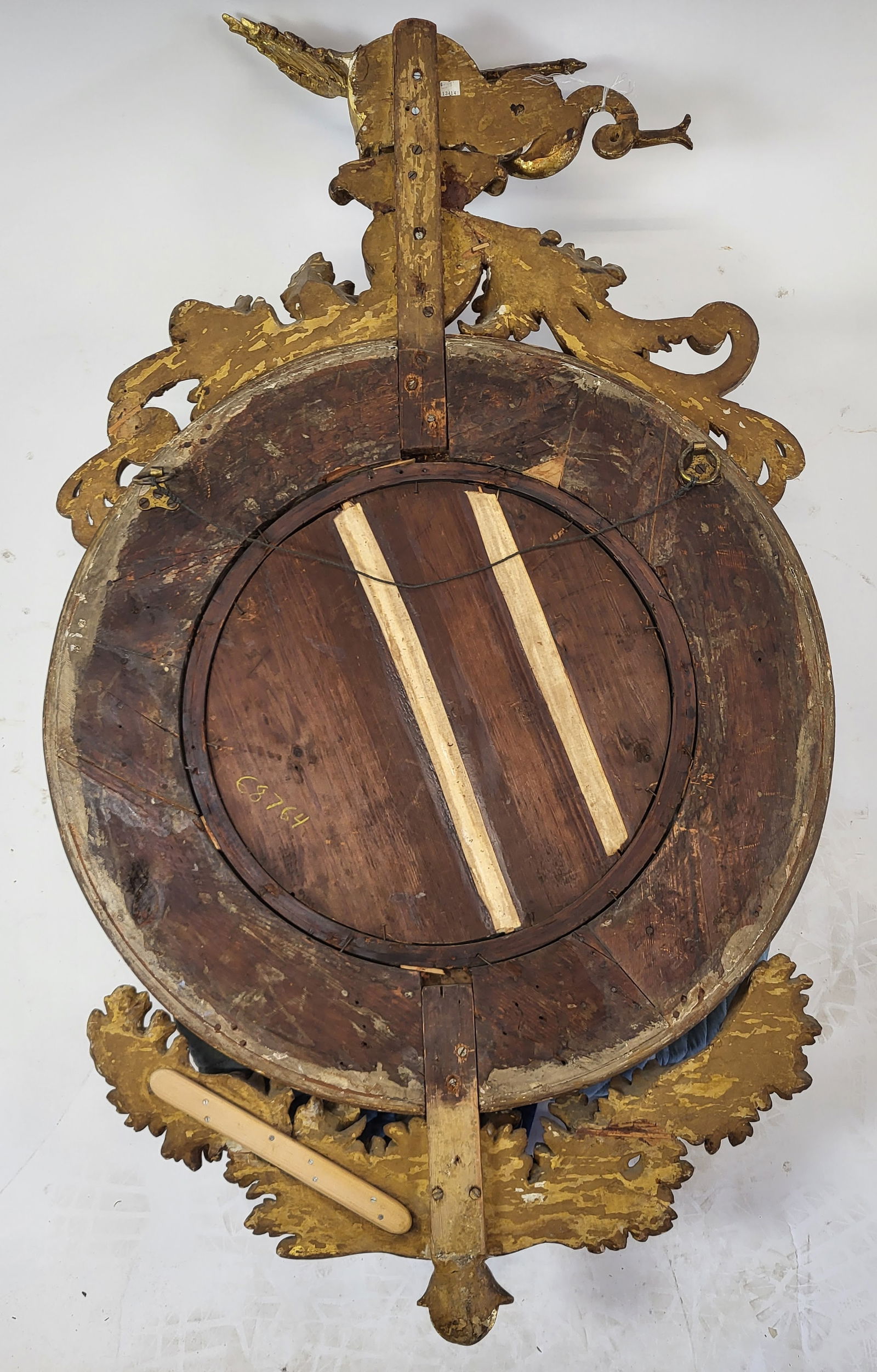 Antique George III Bullseye Mirror - 11