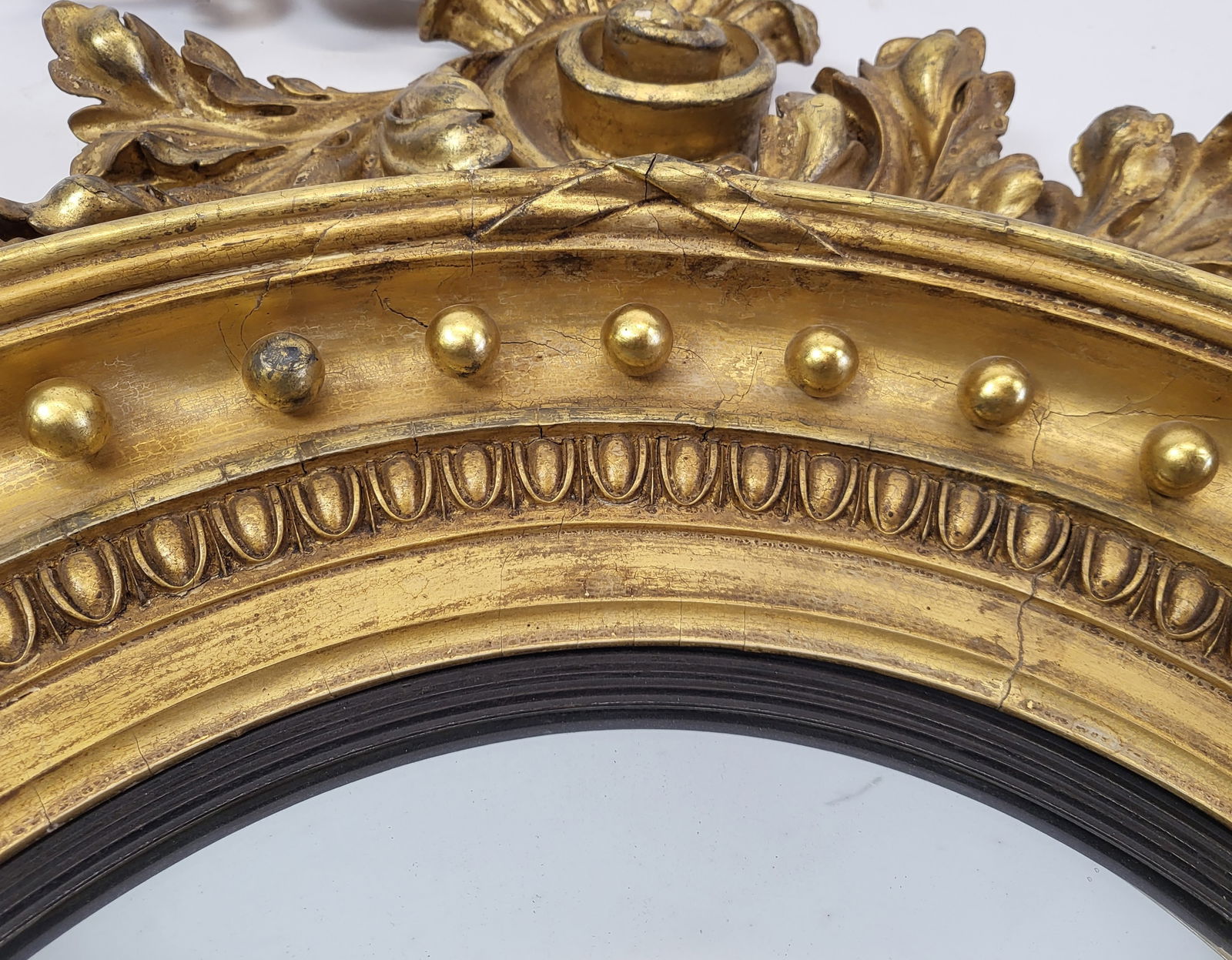 Antique George III Bullseye Mirror - 8