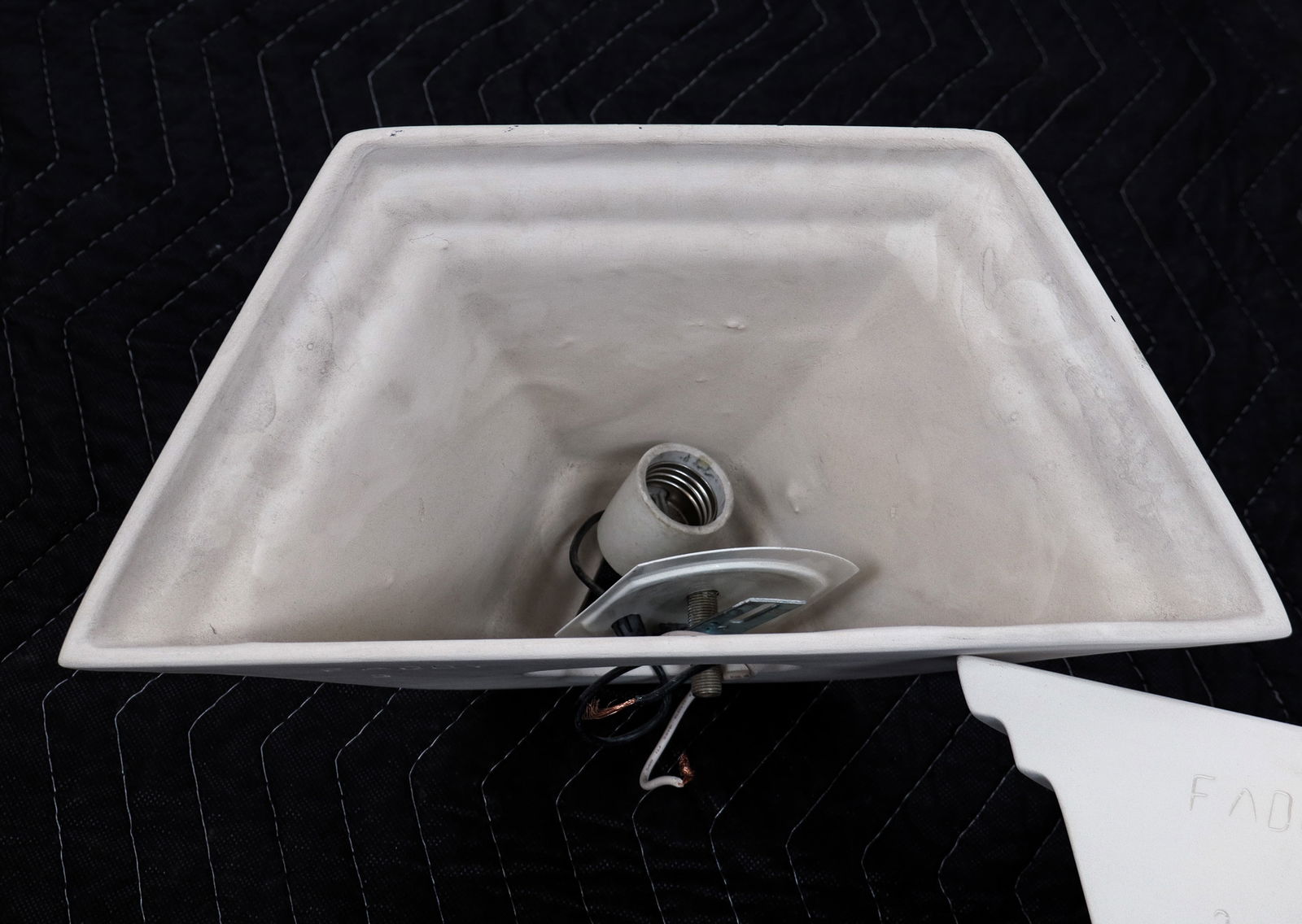 Five Semi-Hexagonal Bisque Porcelain Sconces - 11