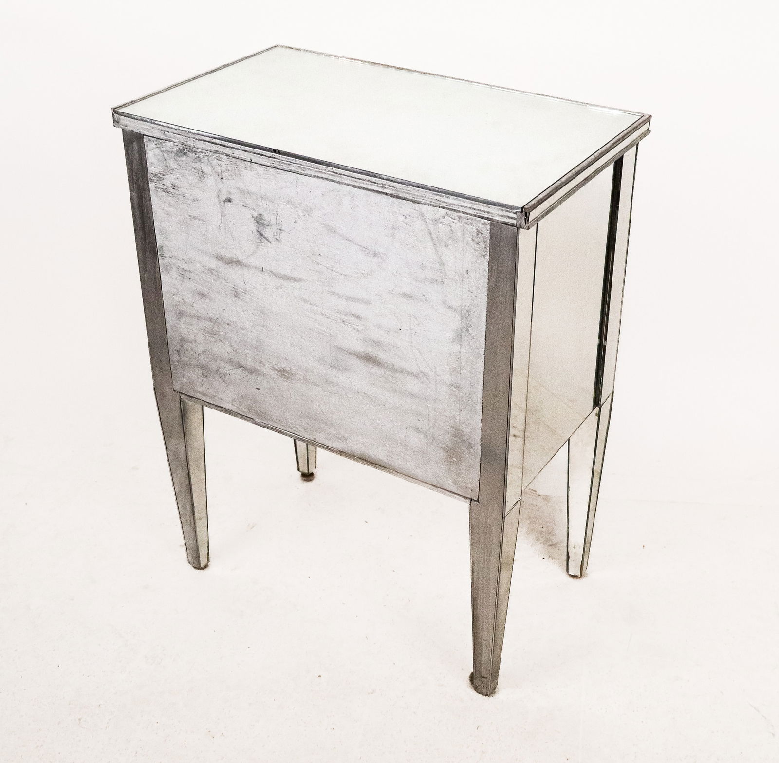 Hollywood Regency Mirrored Commode - 6
