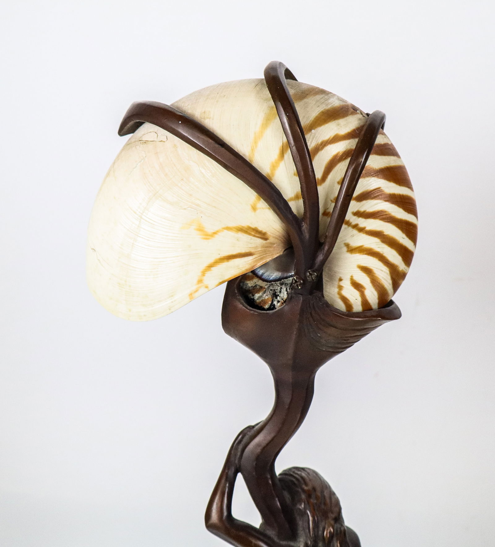 After Gustav GURSCHNER Bronze Table Lamps, Two - 6