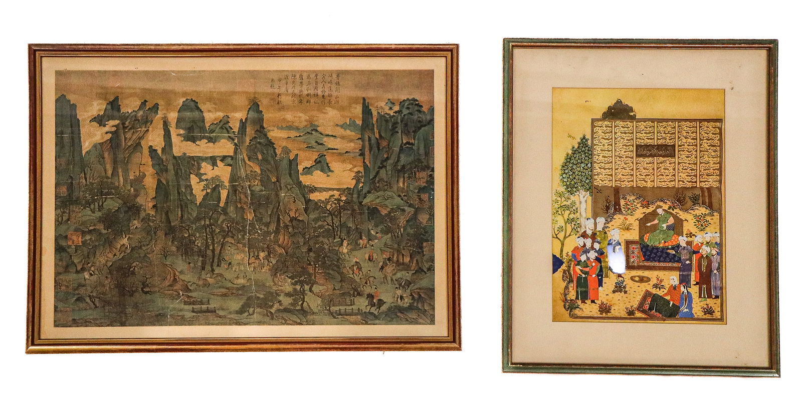 Two Prints After Persian & Chinese Masters, Framed (1 of 14)