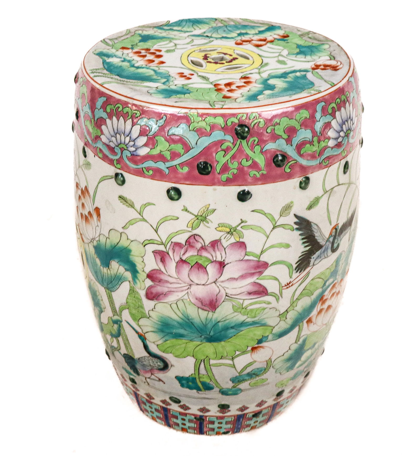 Chinese Famille Rose Garden Seat (1 of 10)