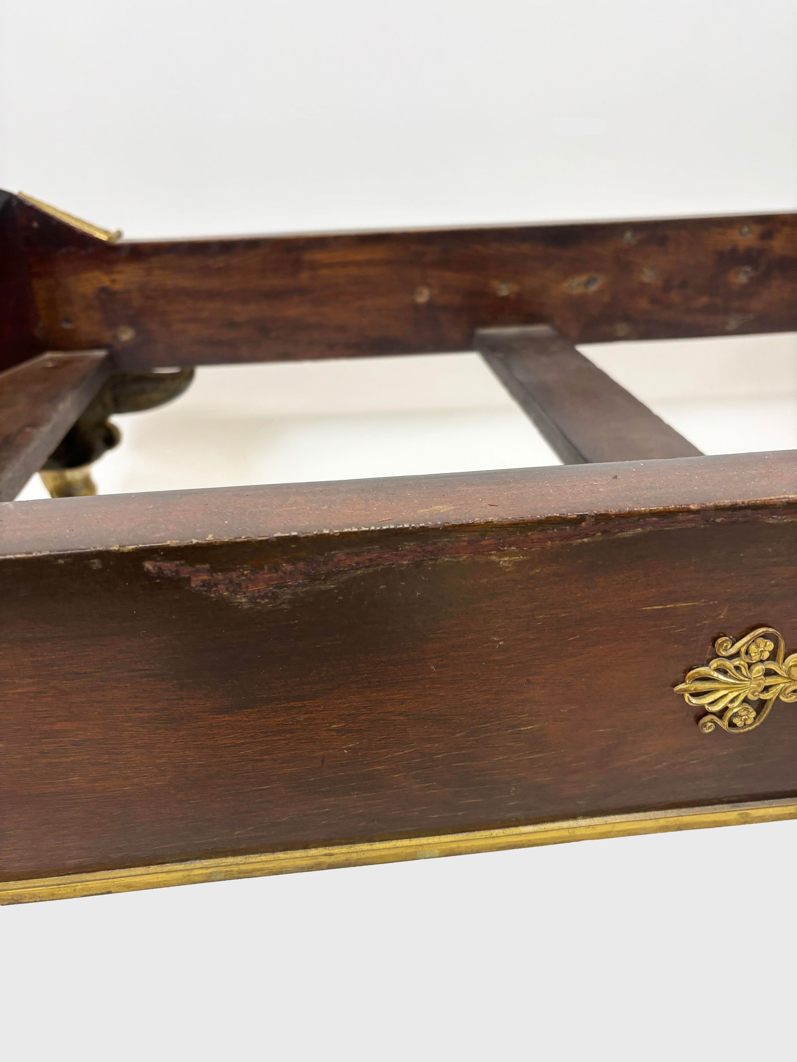 French Empire Mahogany & Gilt Bronze Recamier - 19