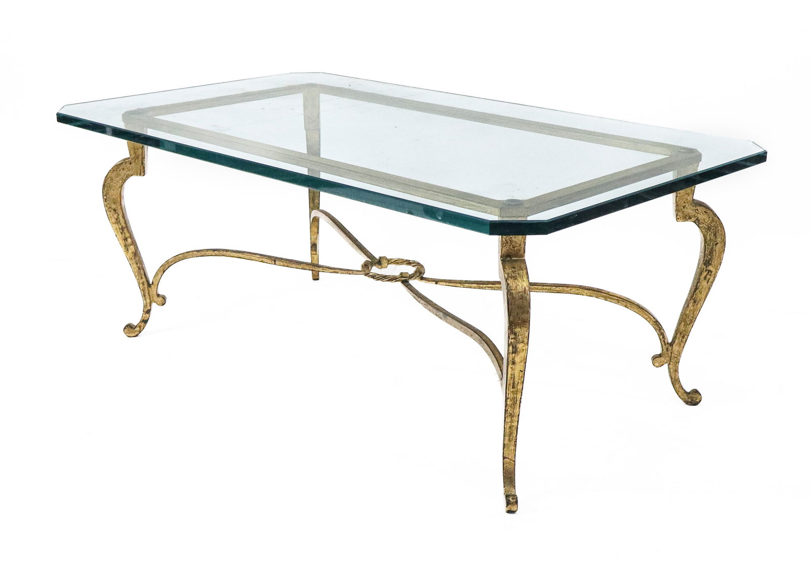 Mid-Century Modern Glass Top Coffee Table (1 of 10)