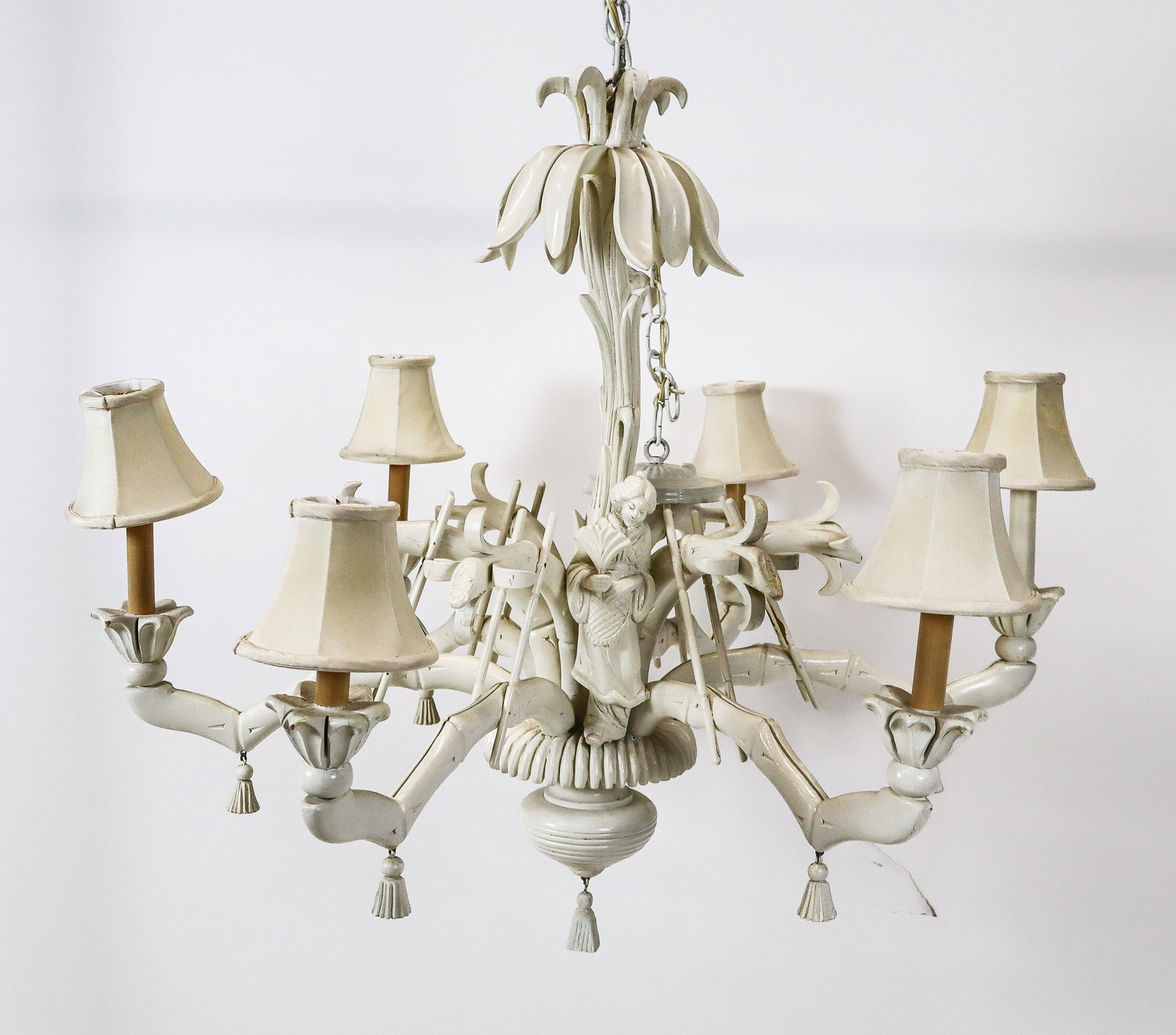 Chinoiserie Faux Bamboo Chandelier (1 of 20)