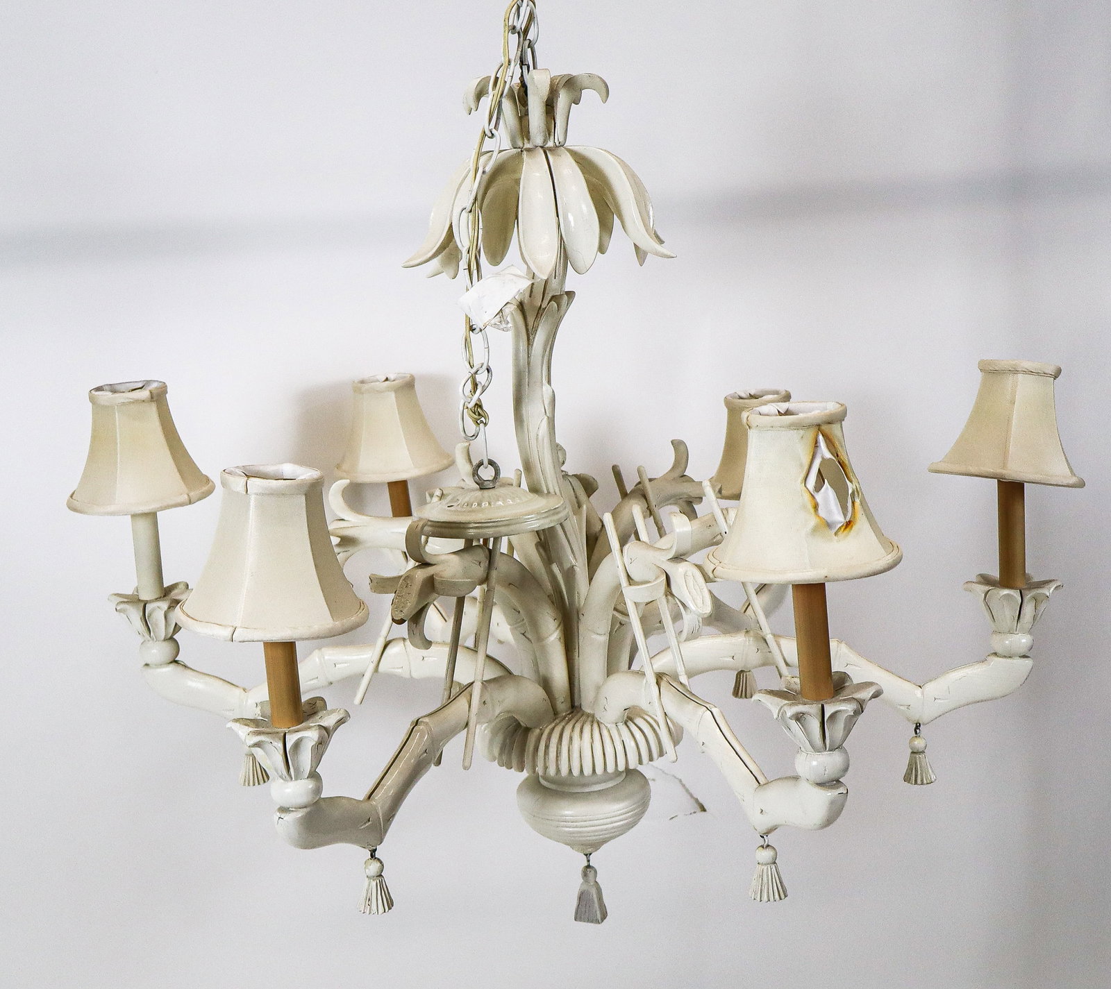 Chinoiserie Faux Bamboo Chandelier (1 of 12)
