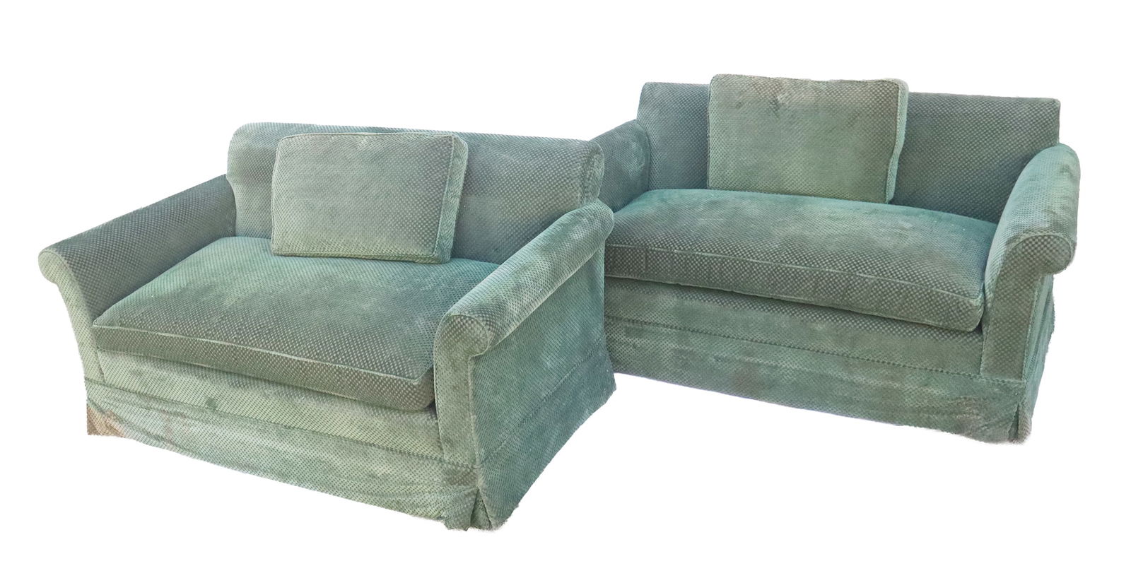 Near Pair of Upholstered Loveseats (1 of 15)