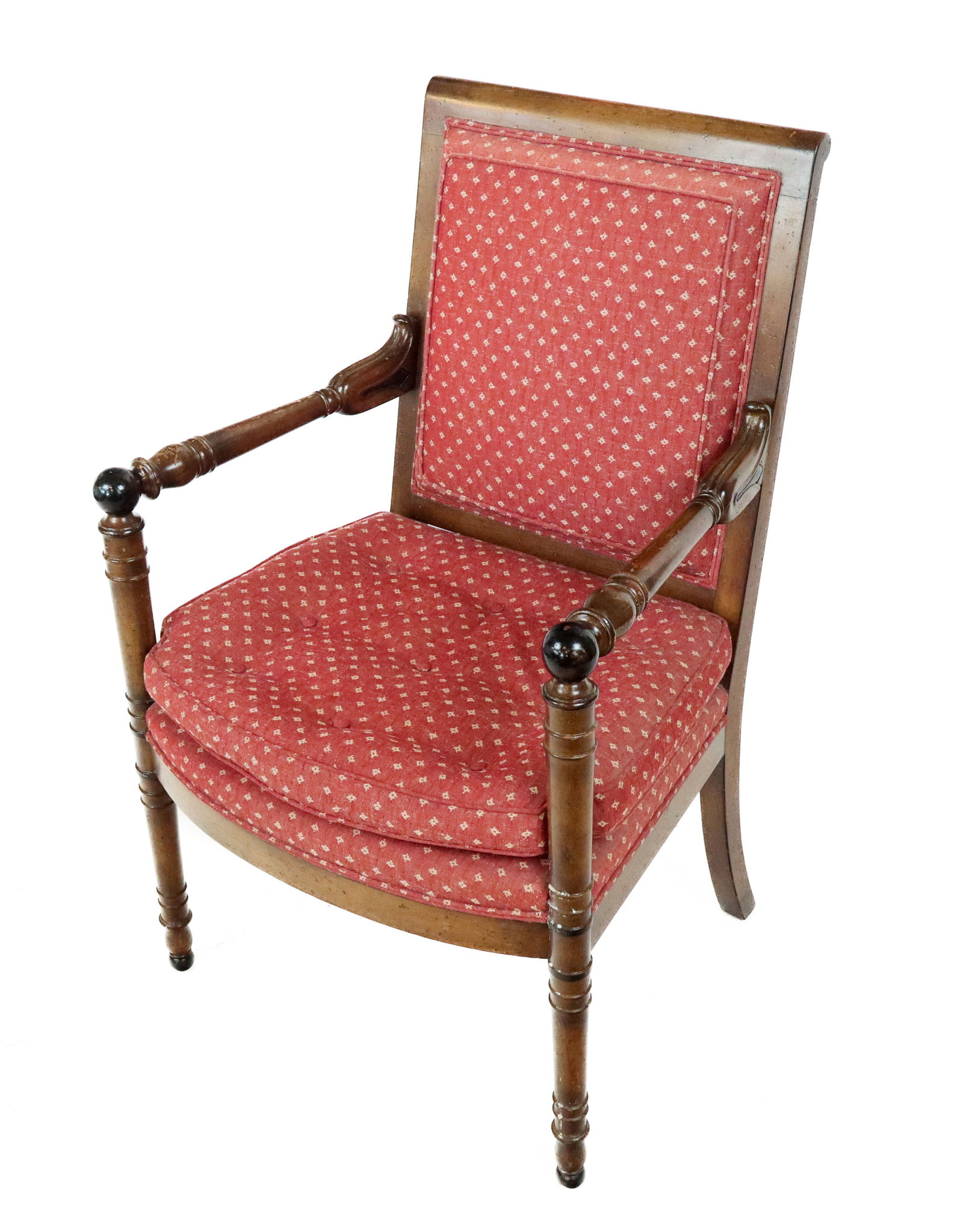Directoire Style Upholstered Armchair (1 of 11)