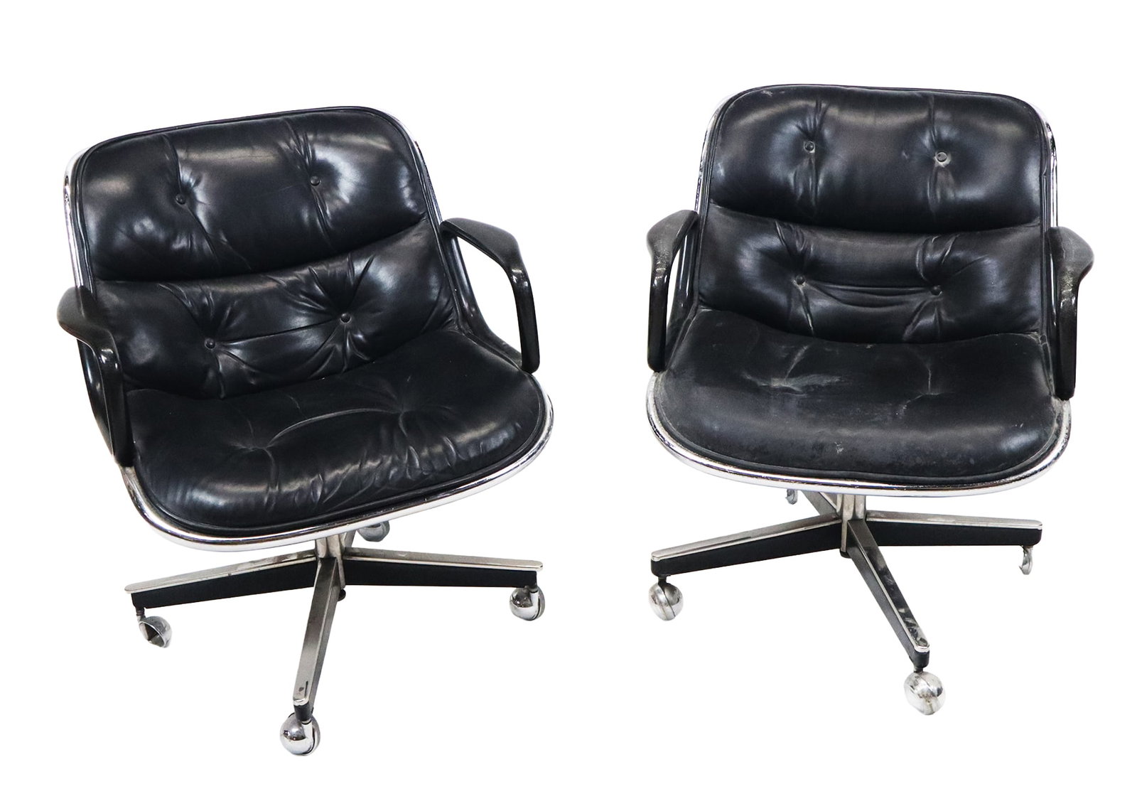 Charles Pollock for Knoll Black Office Chairs, 2 (1 of 17)