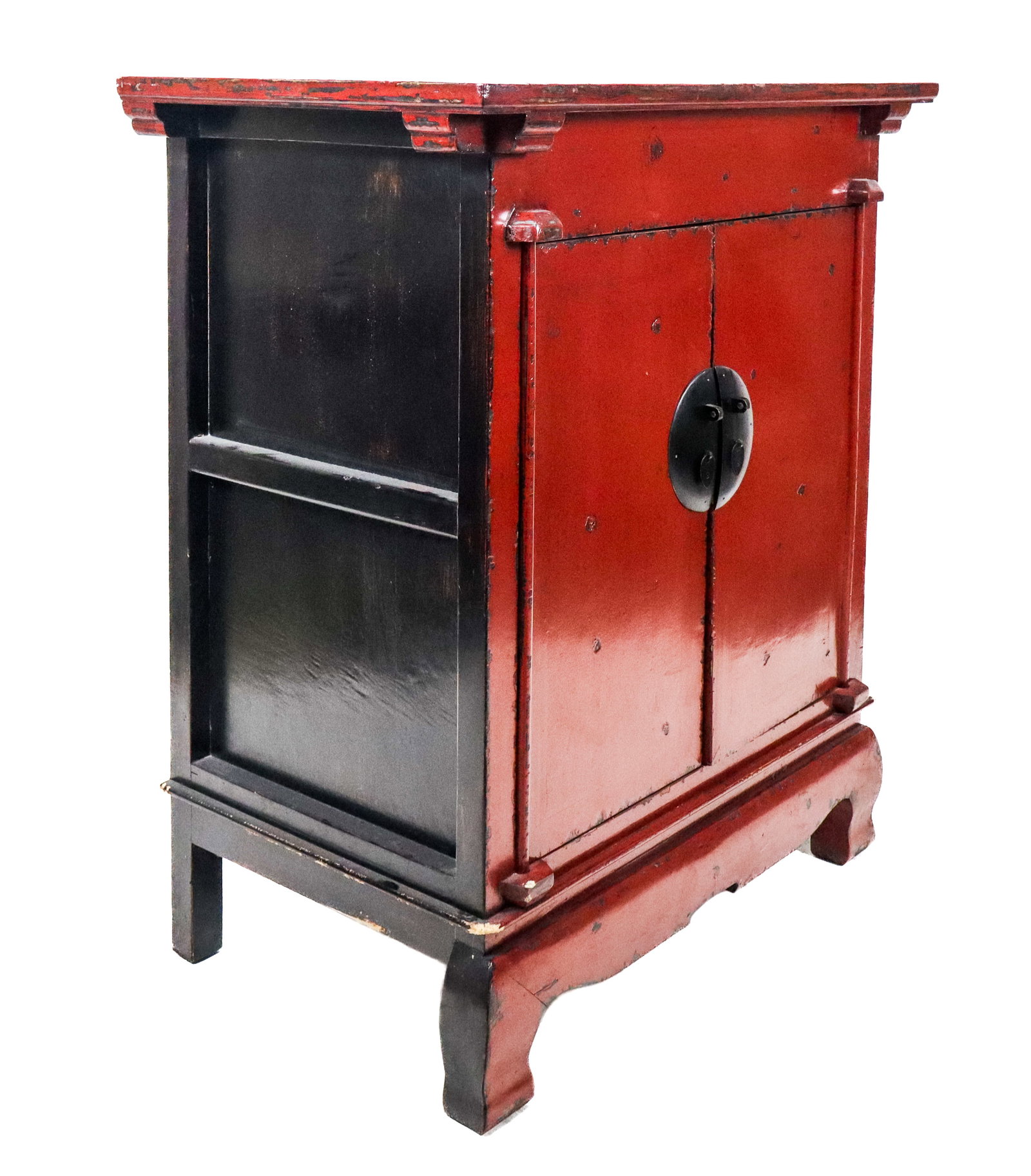 Chinese Red Lacquered Cabinet (1 of 14)