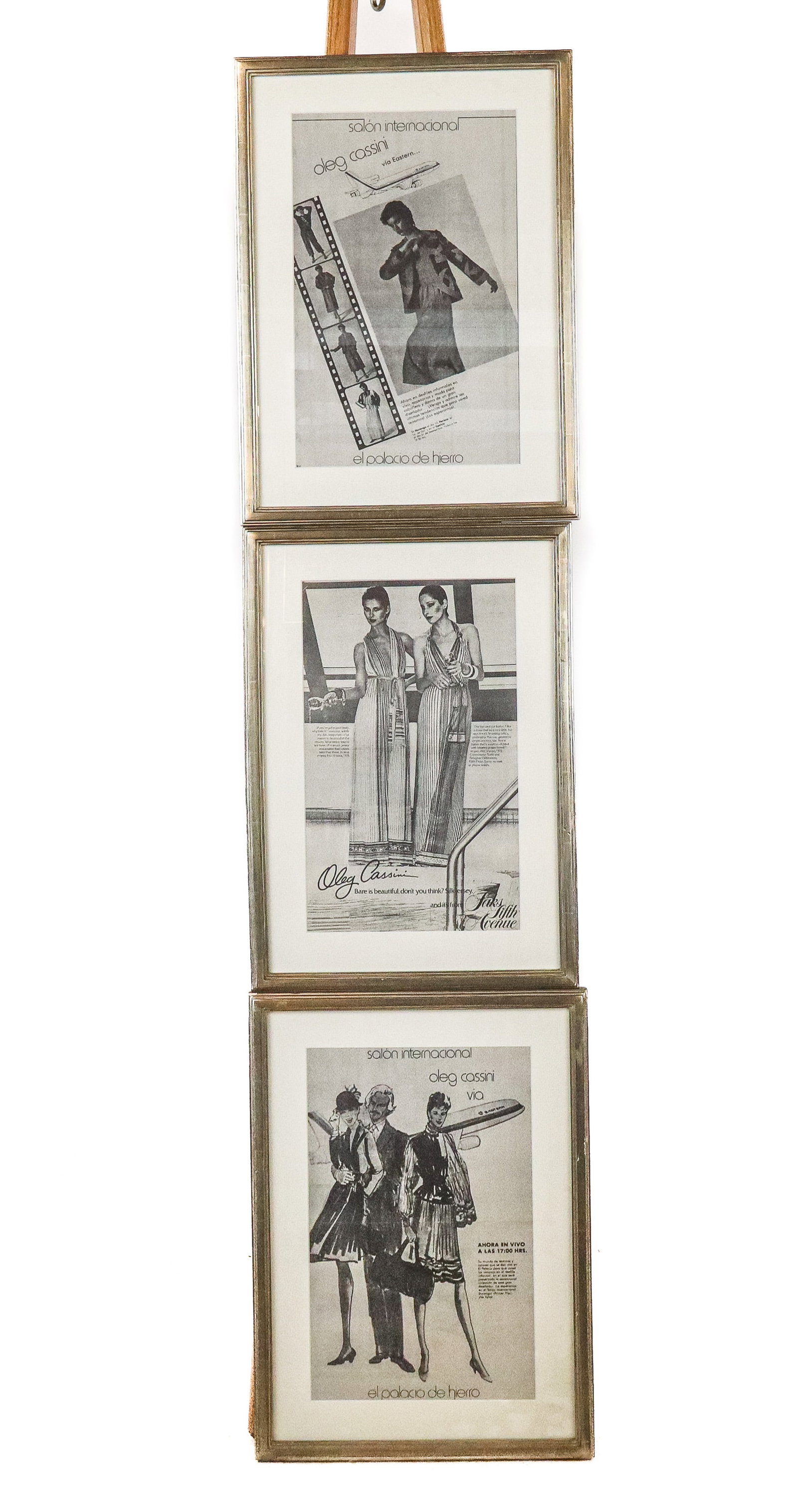 Three Framed Advertisements, Oleg Cassini (1 of 19)