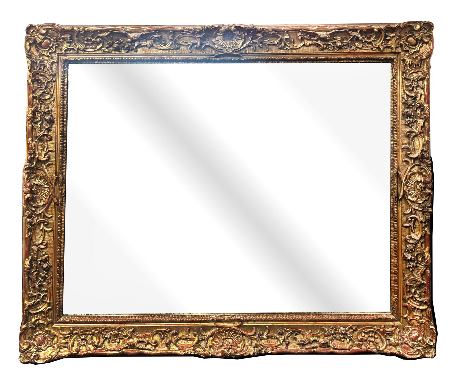 Large Antique Gilt Mirror (1 of 6)