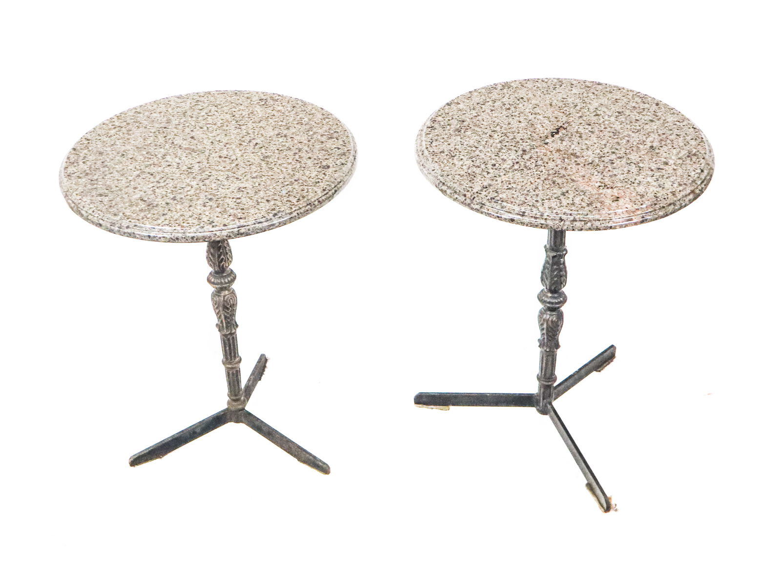 Pair Marble Top Bistro Tables (1 of 8)