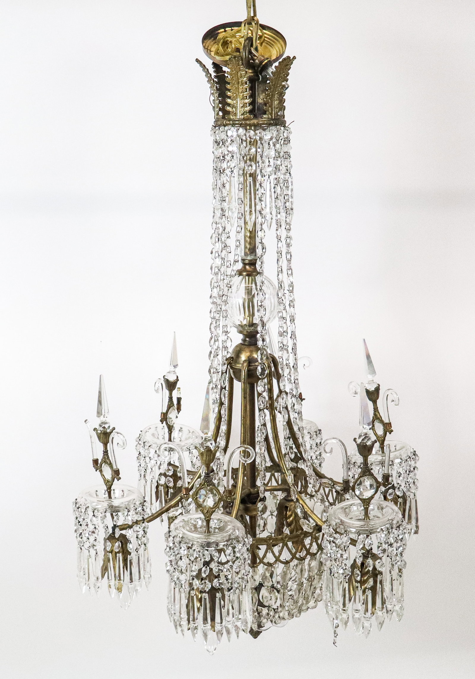 Regency Mixed Metal Basket Chandelier (1 of 12)