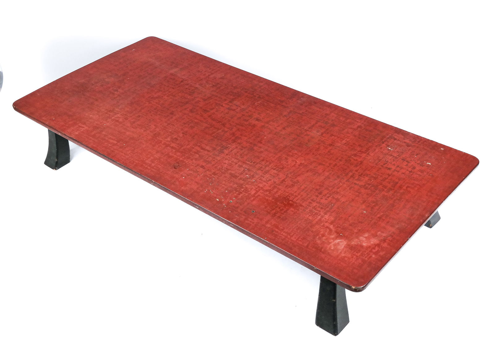 Palatial Asian Red Lacquer Coffee Table - 2