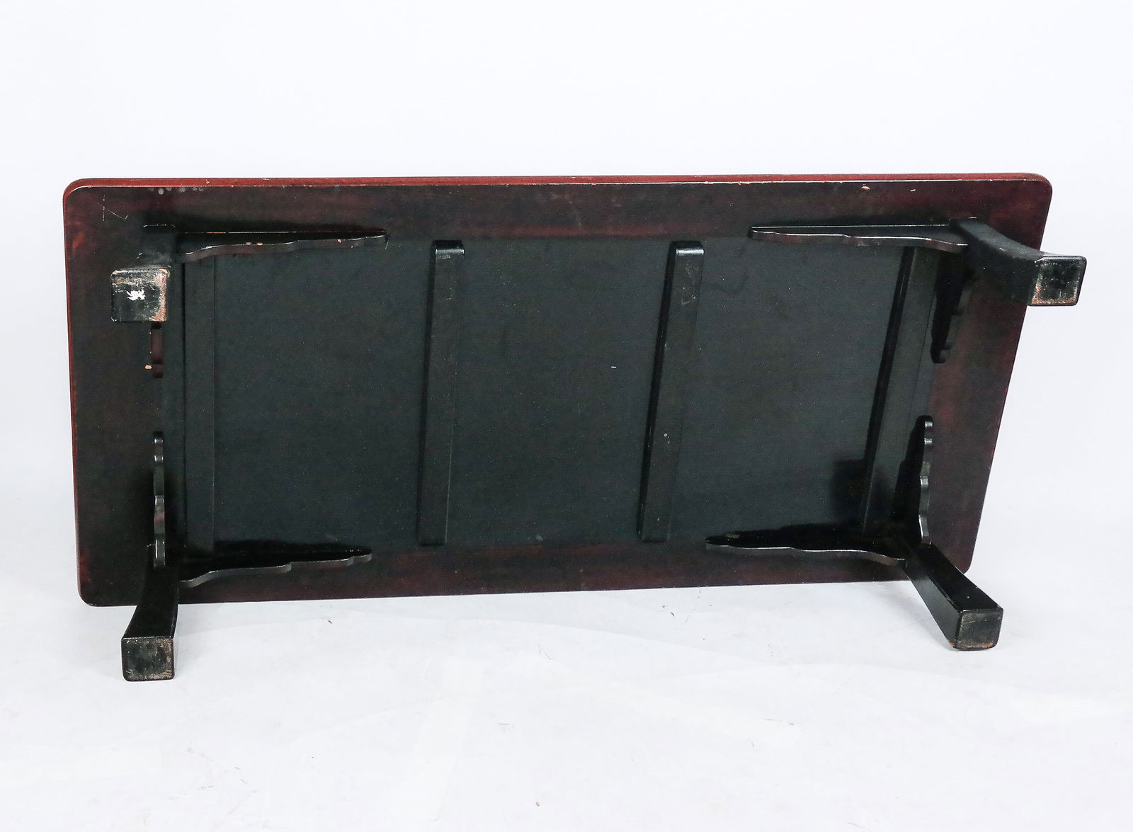 Palatial Asian Red Lacquer Coffee Table - 9