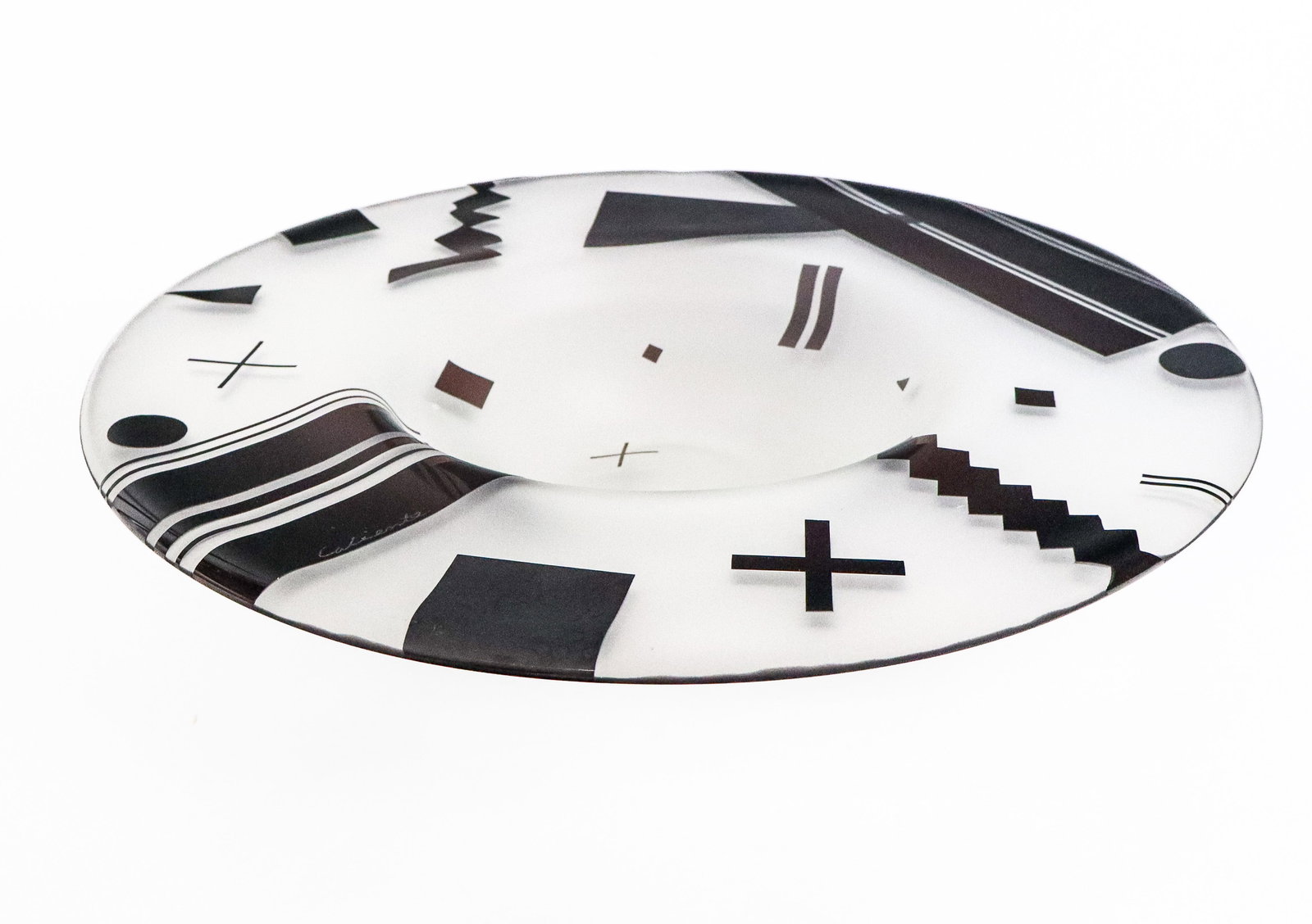 Caliente Art Glass Etched Bowl (1 of 8)