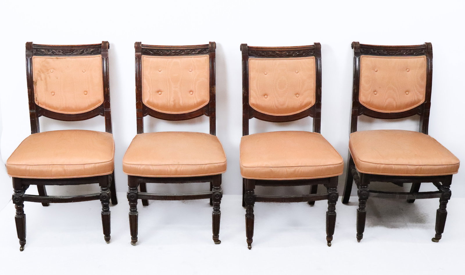 Set of Four Late Victorian Side Chairs (1 of 12)