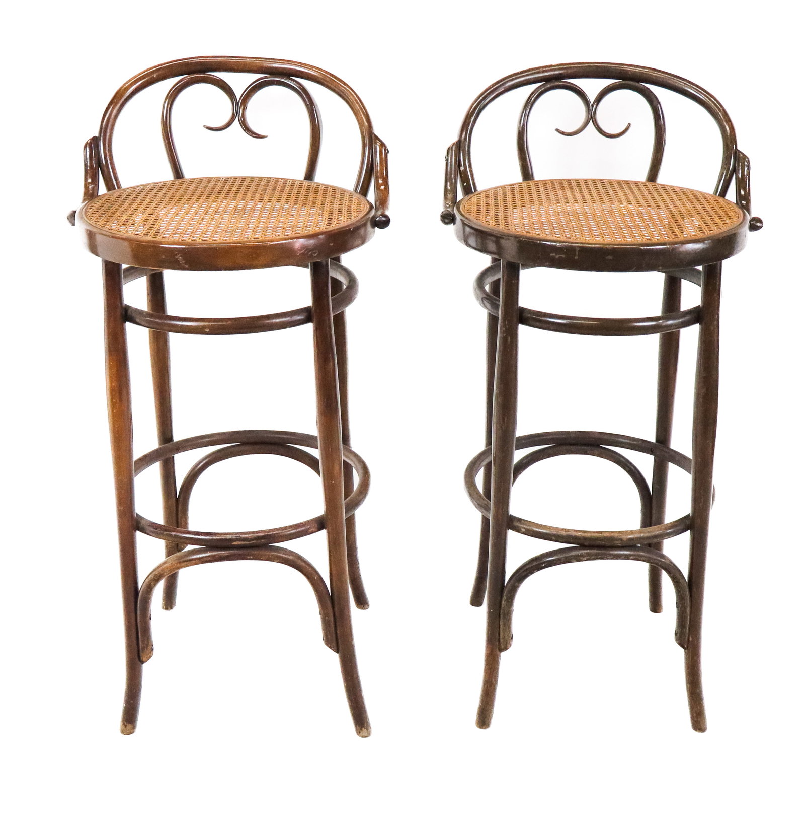 Pair Bentwood Bar Stools (1 of 9)