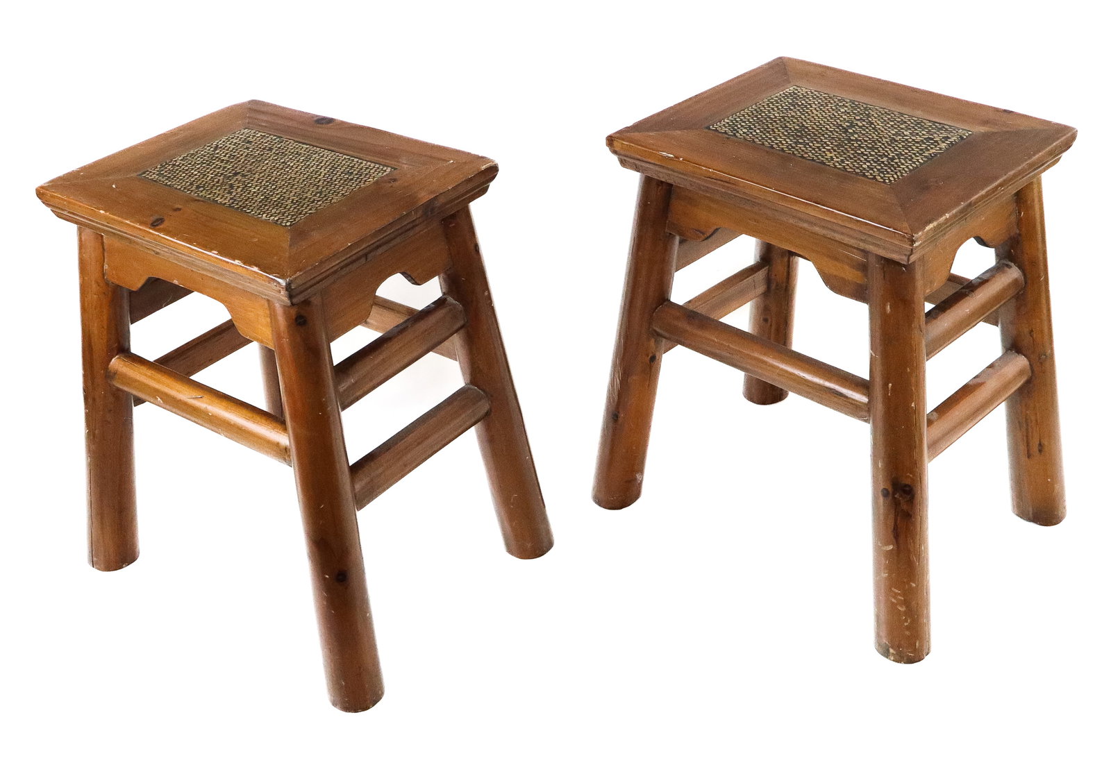Pair Chinese Small Low Stools (1 of 9)