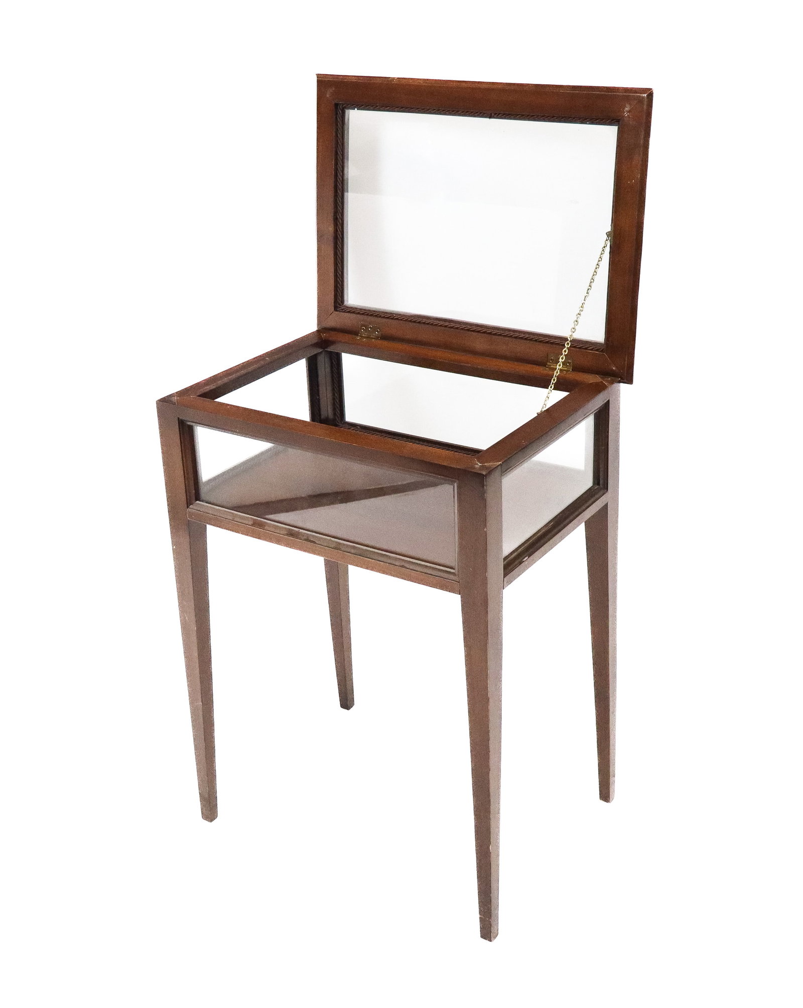 Modern Mahogany Vitrine Table (1 of 12)