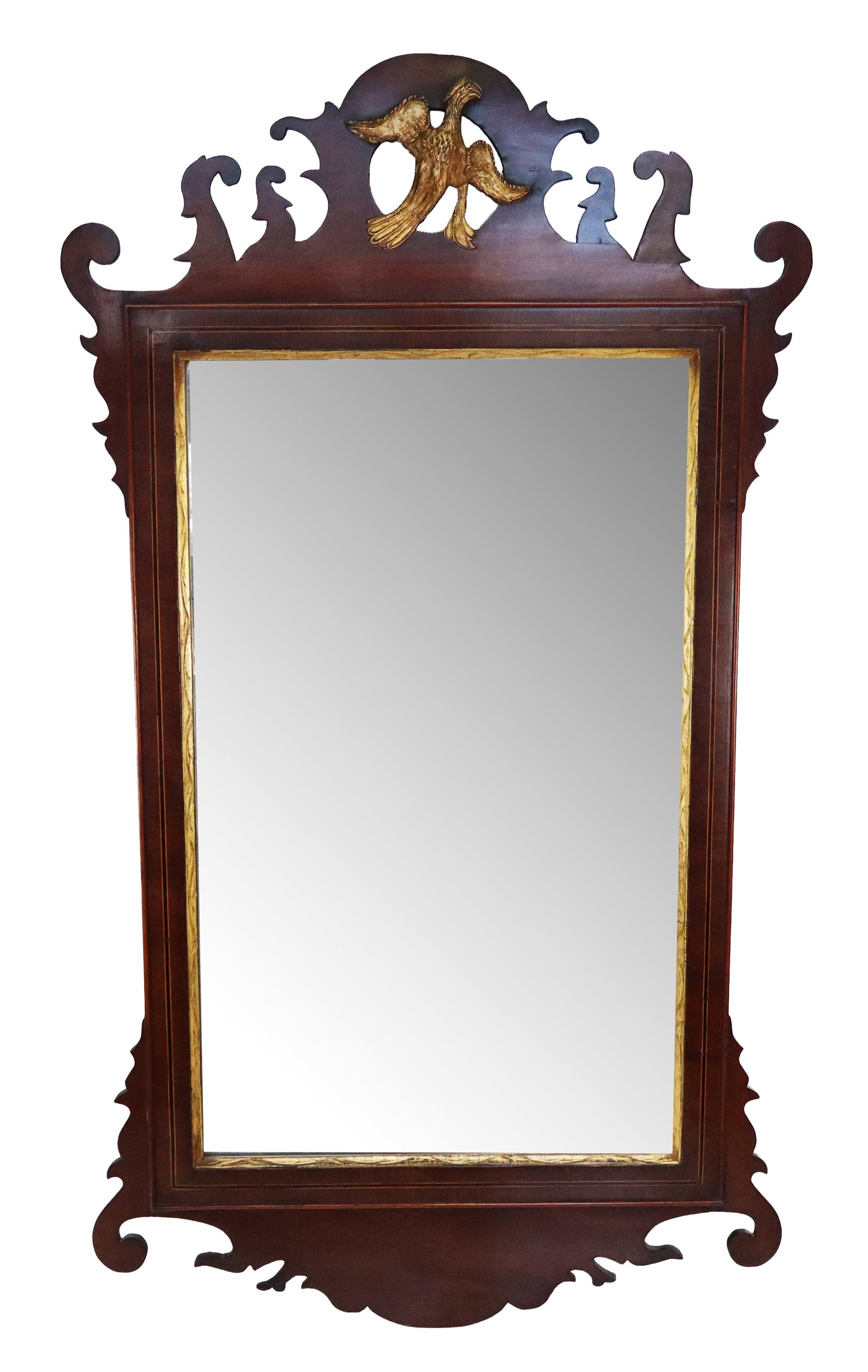Antique American Mahogany Mirror (1 of 14)