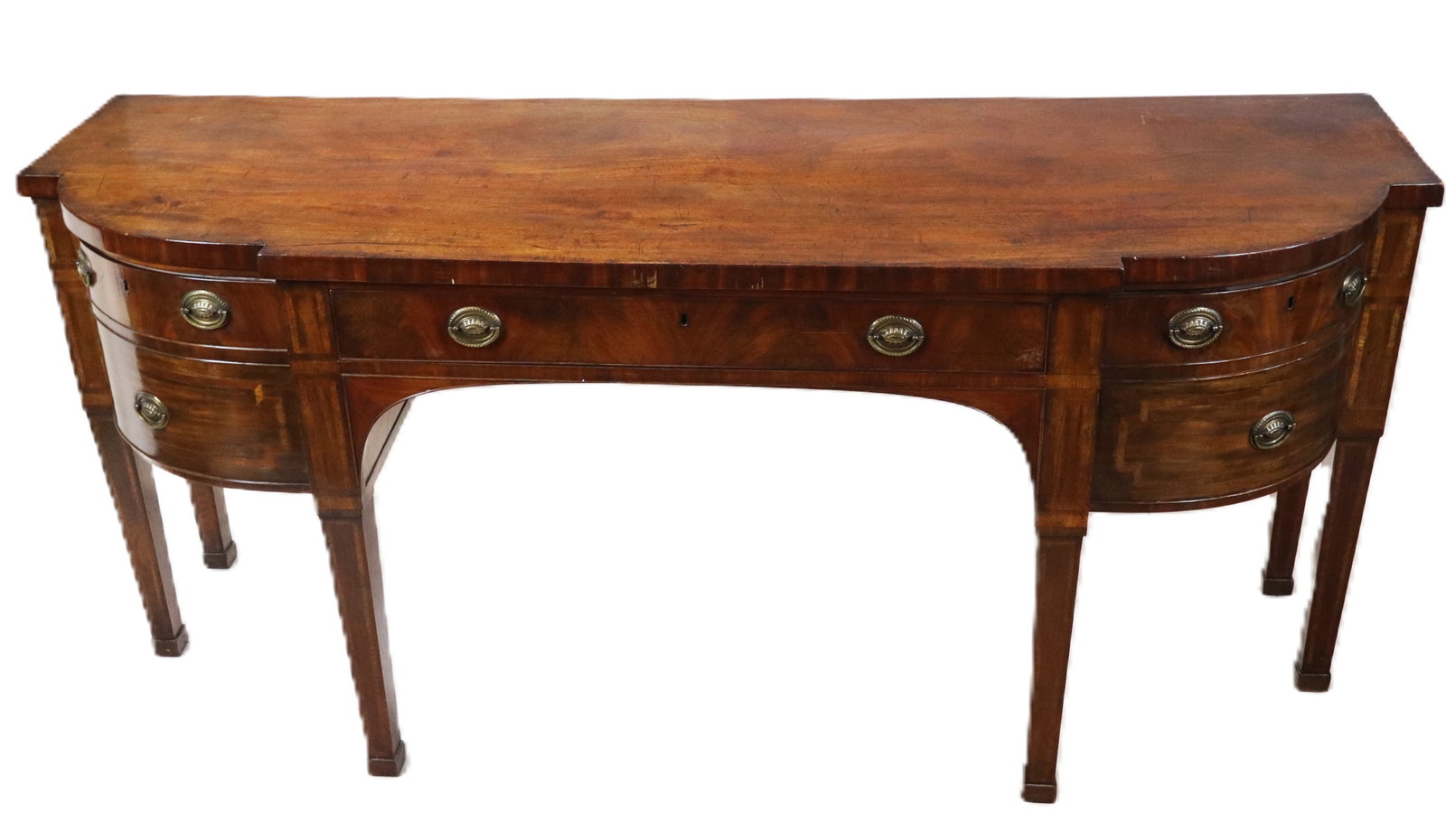 Antique English Demilune Sideboard (1 of 9)