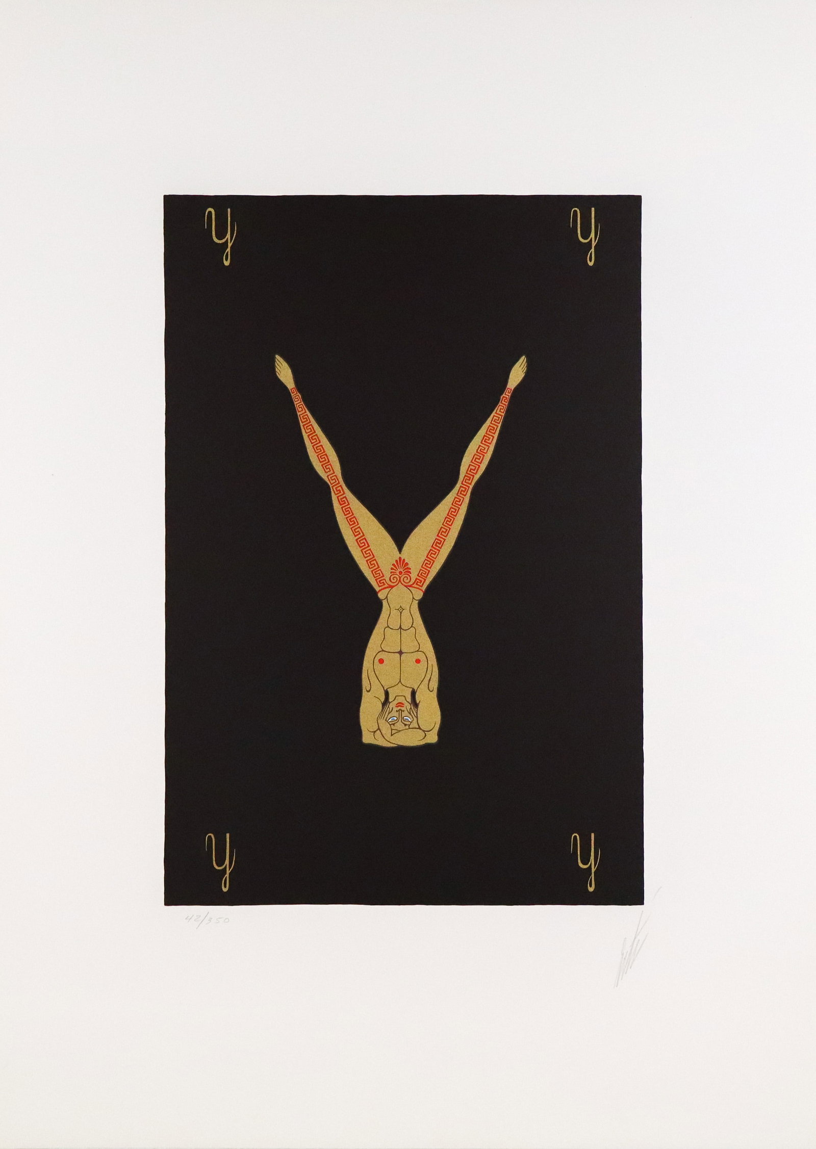 Erte Alphabet Suite "Y" Lithograph (1 of 15)