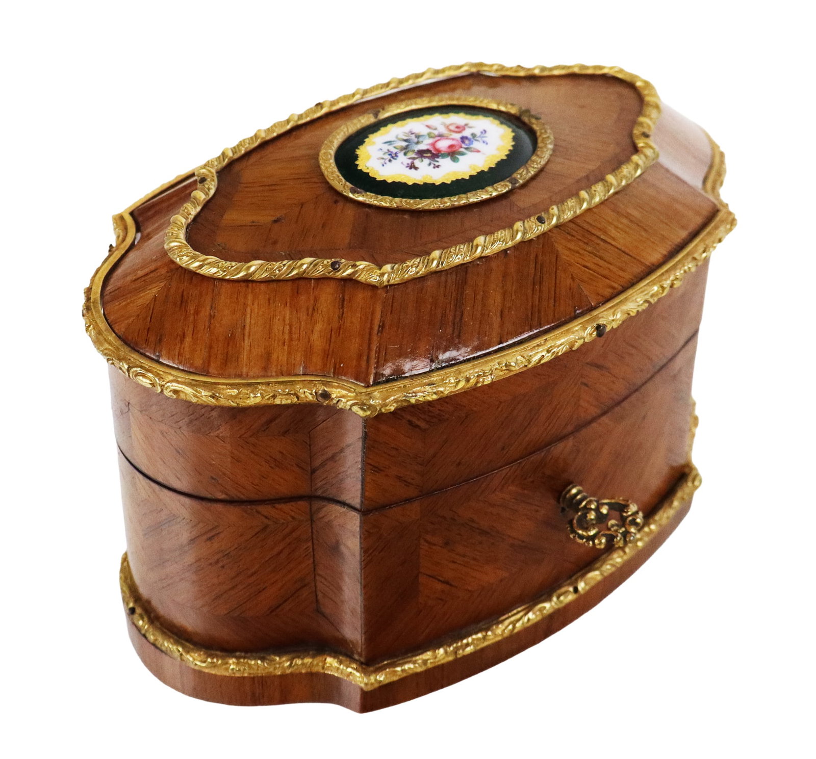 Louis XVI Inlaid Wood & Gilt Metal Perfume Caddy (1 of 18)