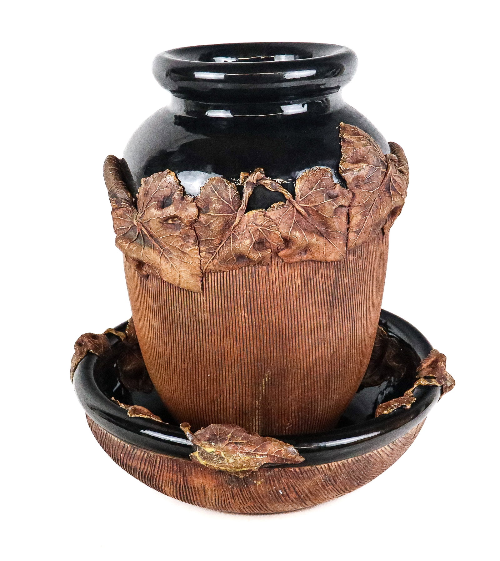 Terrafirma Ceramic Leaf Vase and Bowl, 2 (1 of 20)