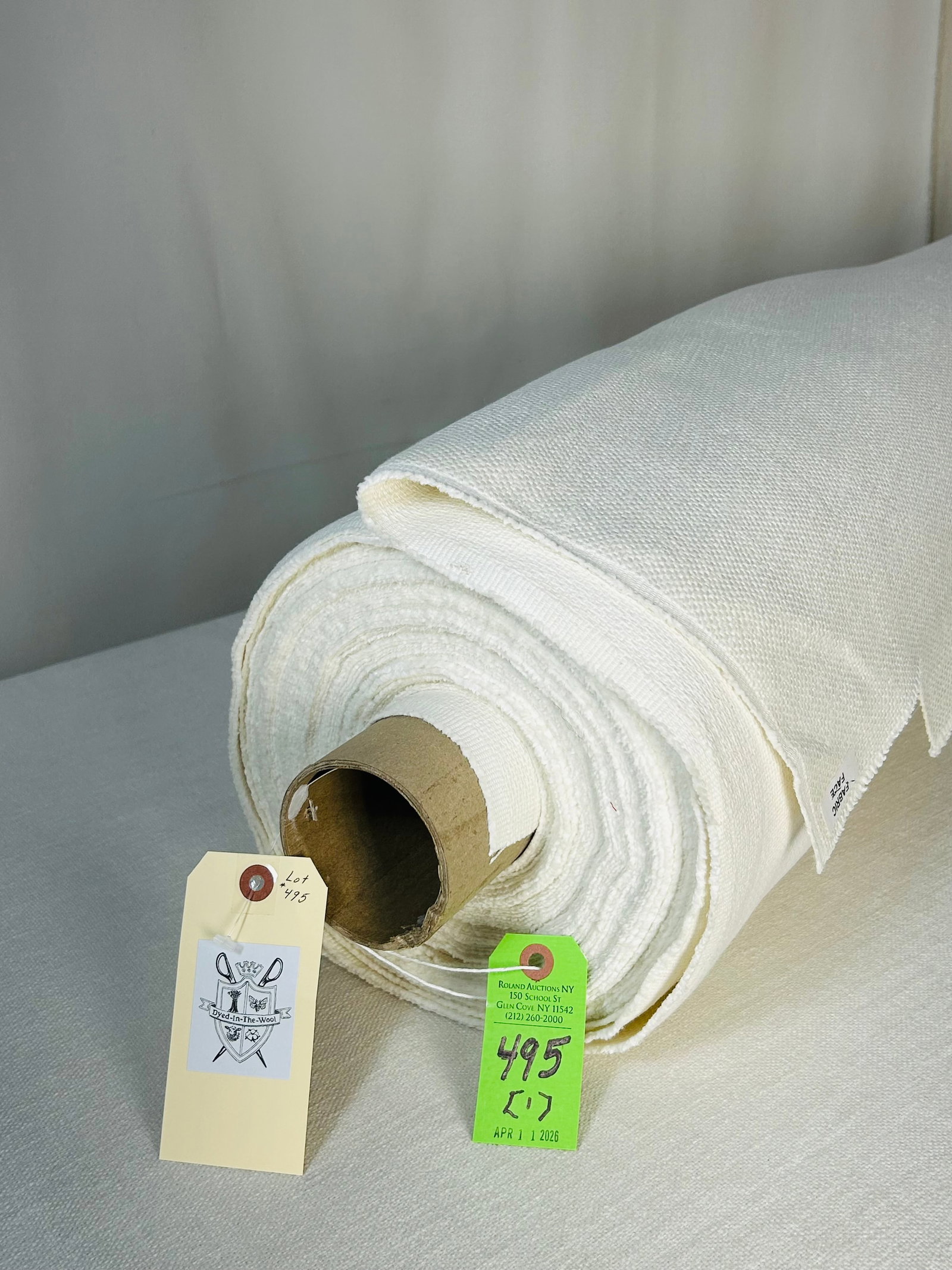 White Belgium Linen Upholstery Fabric: 30 1/2 yards of pristine Belgium white 100% linen upholstery in a plain basket weave, 56" width. No need to knit back. In excellent condition.