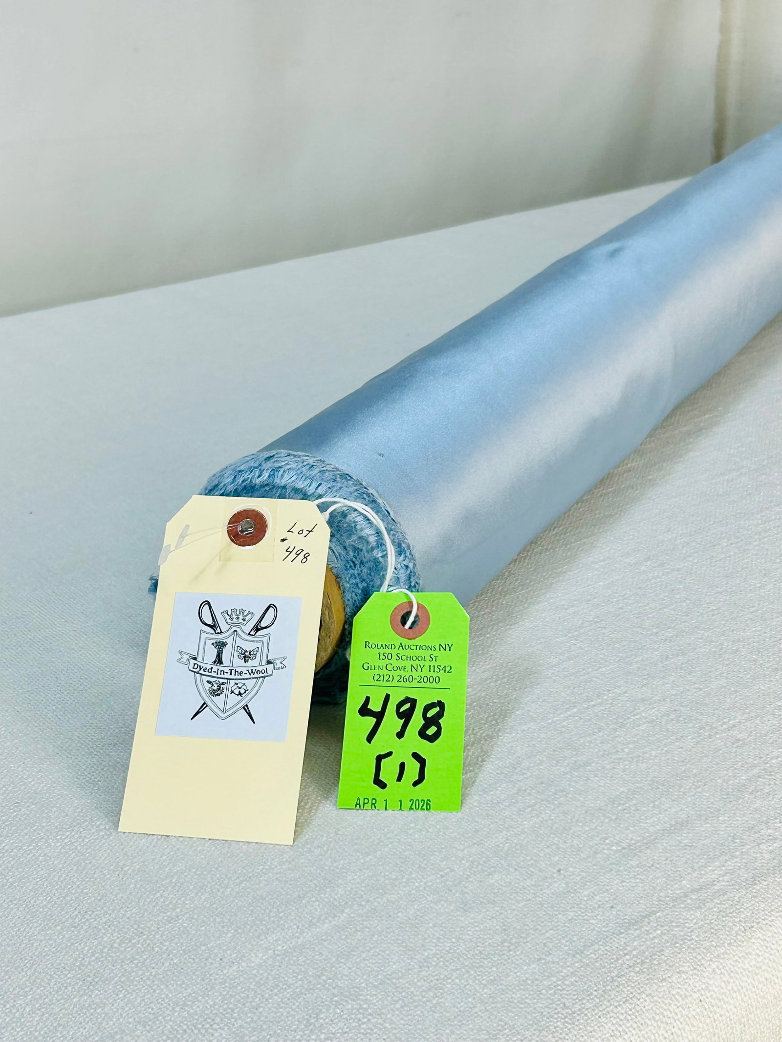 Holland & Sherry Sky Blue Silk Satin Fabric: 19 yards of Holland & Sherry's "Duchesse" 100% silk warp satin in a "Sky Blue" colorway, # DE 10828, 59" width. Best used for window treatments or bed hangings. In great condition.