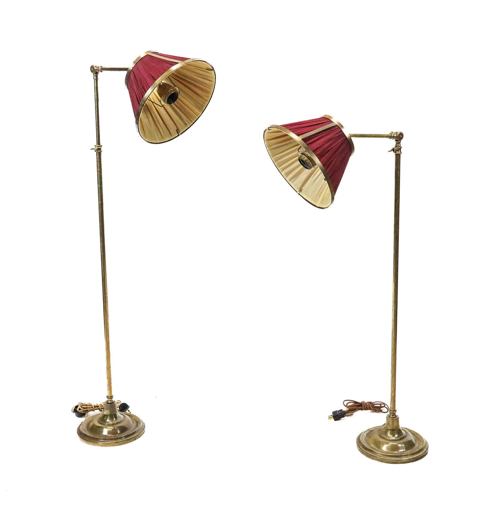 Pair Mid Century Bronze Floor Lamps (1 of 12)