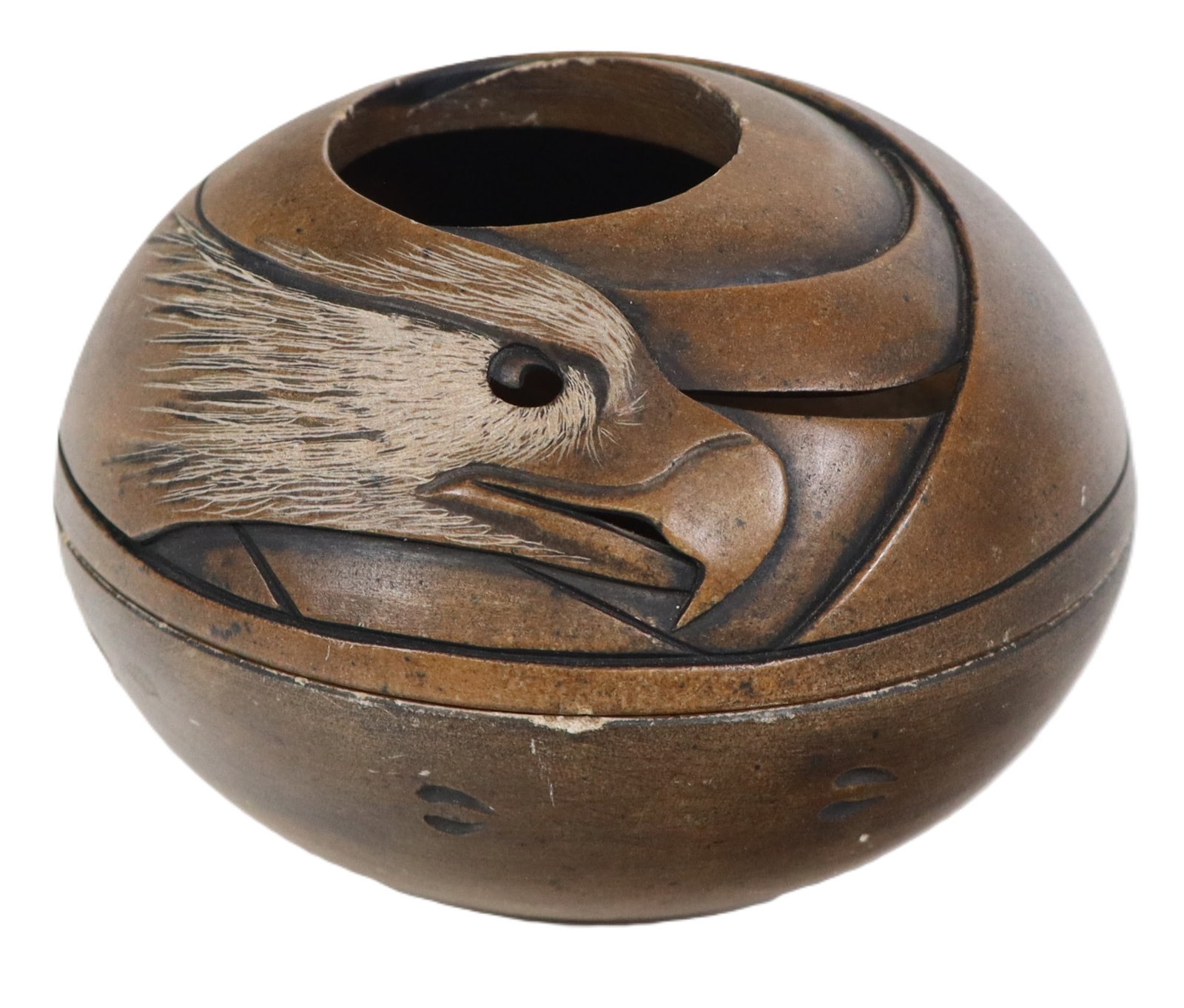 Benjamin THOMAS "Eagle Spirit" Ceramic Bowl (1 of 9)